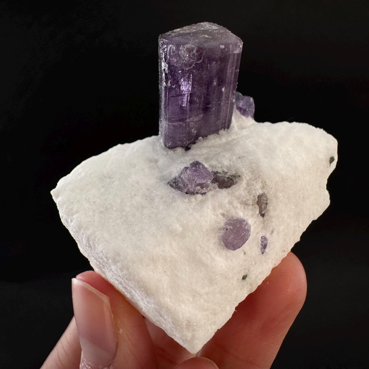 Scapolite on Matrix | Purple Crystal, Mineral Specimen from Afghanistan