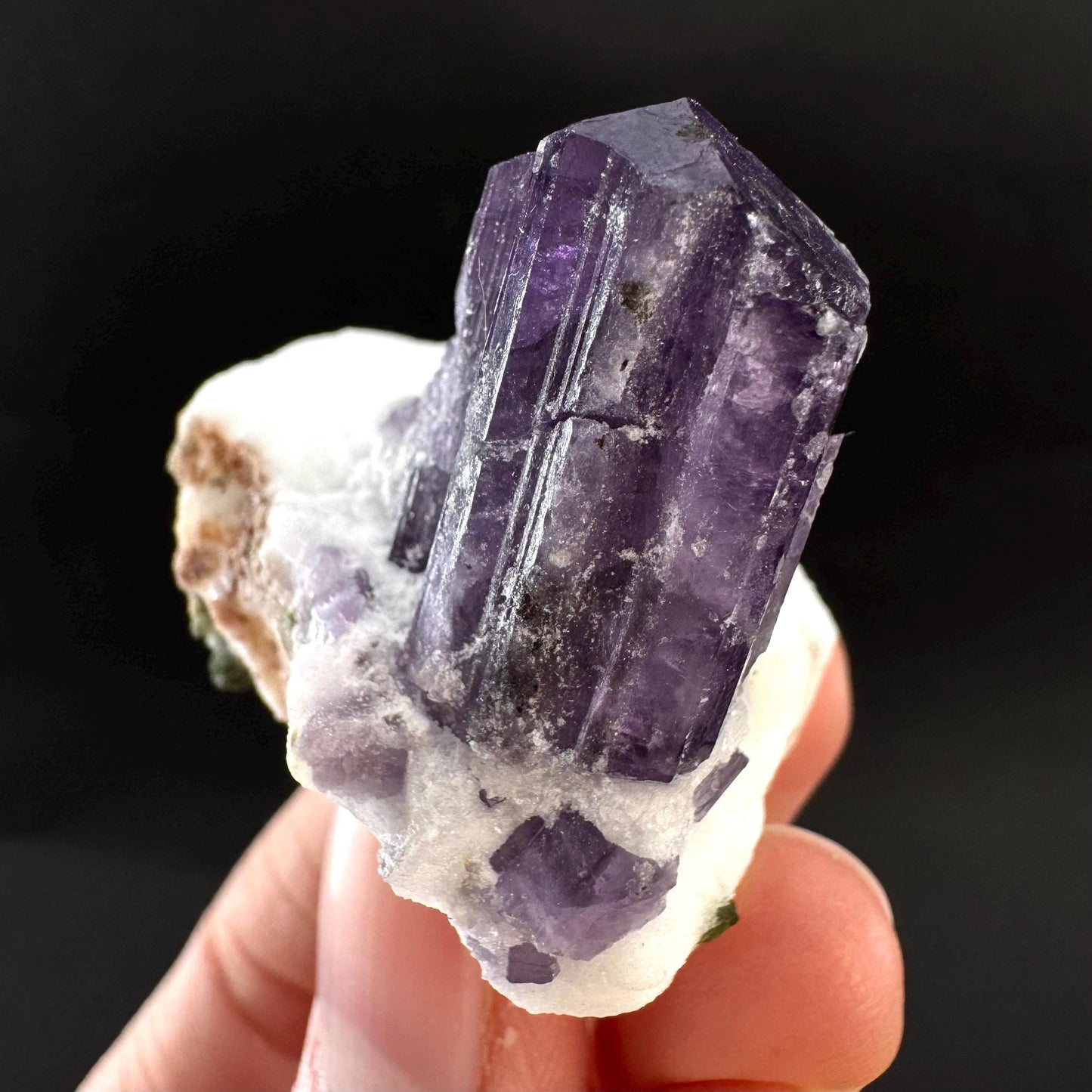Scapolite on Matrix | Purple Crystal, Mineral Specimen from Afghanistan