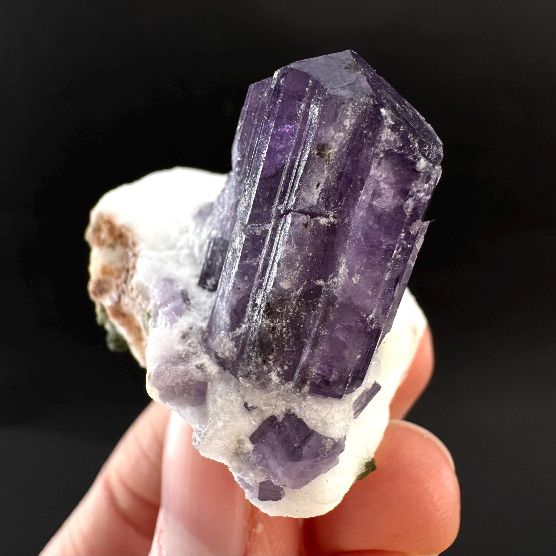 Scapolite on Matrix | Purple Crystal, Mineral Specimen from Afghanistan