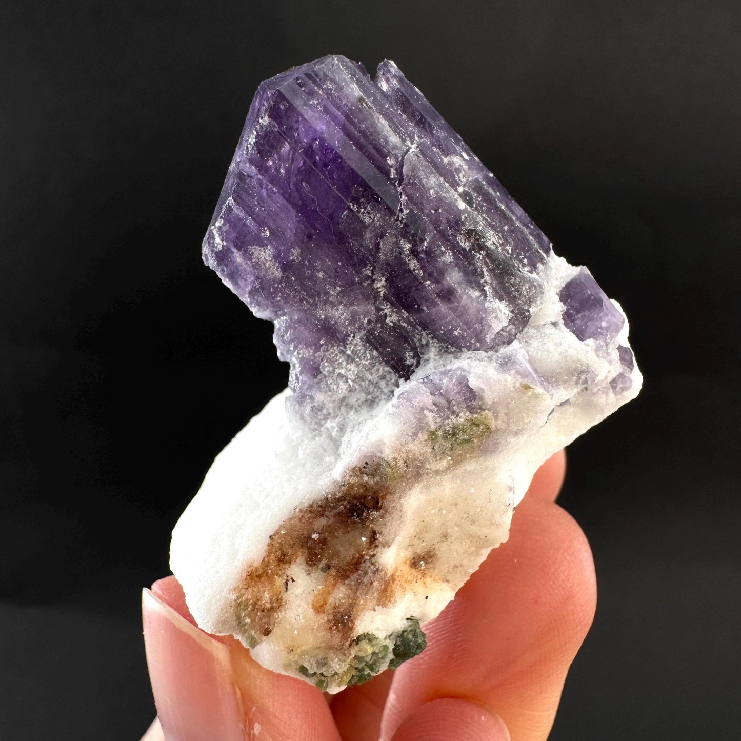 Scapolite on Matrix | Purple Crystal, Mineral Specimen from Afghanistan
