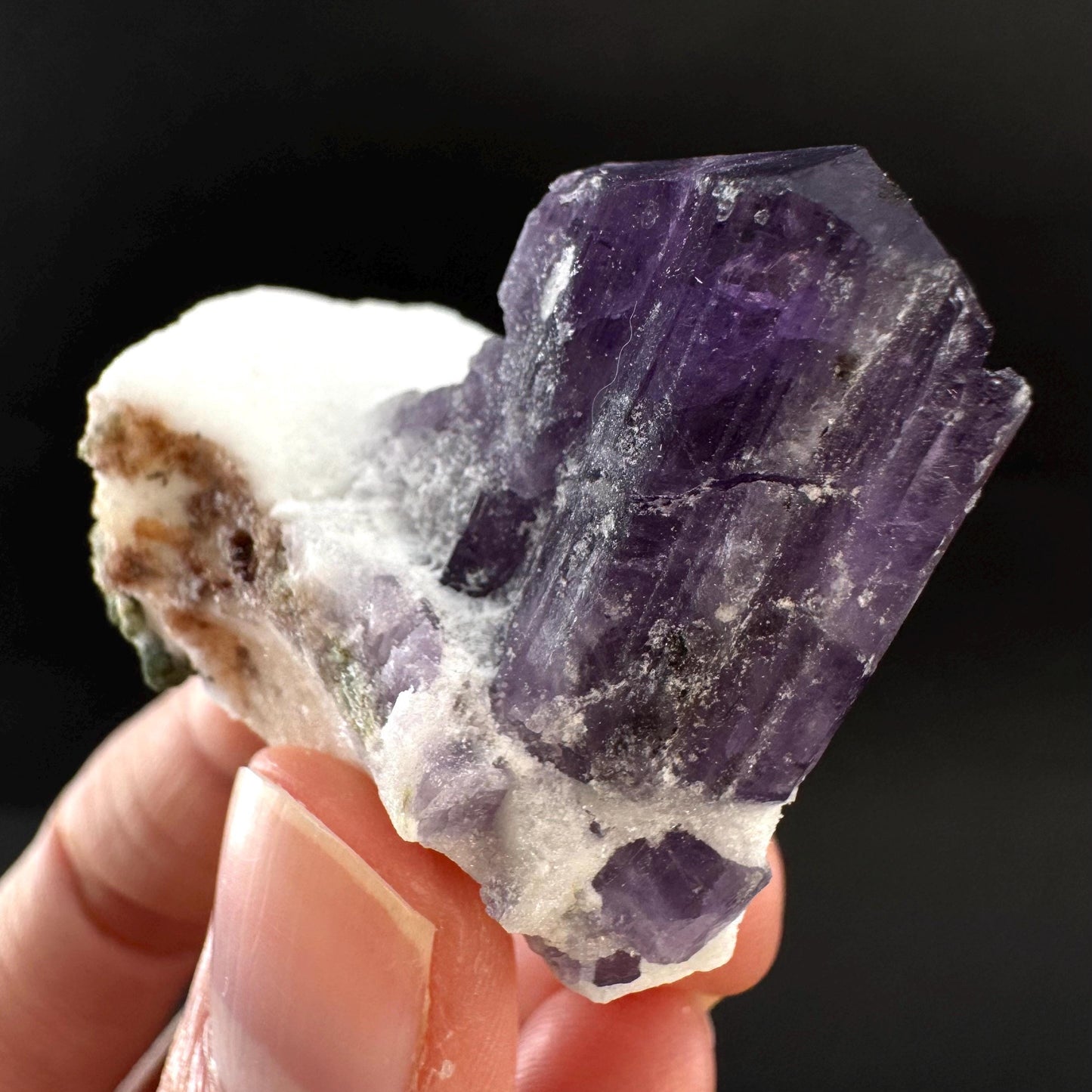 Scapolite on Matrix | Purple Crystal, Mineral Specimen from Afghanistan