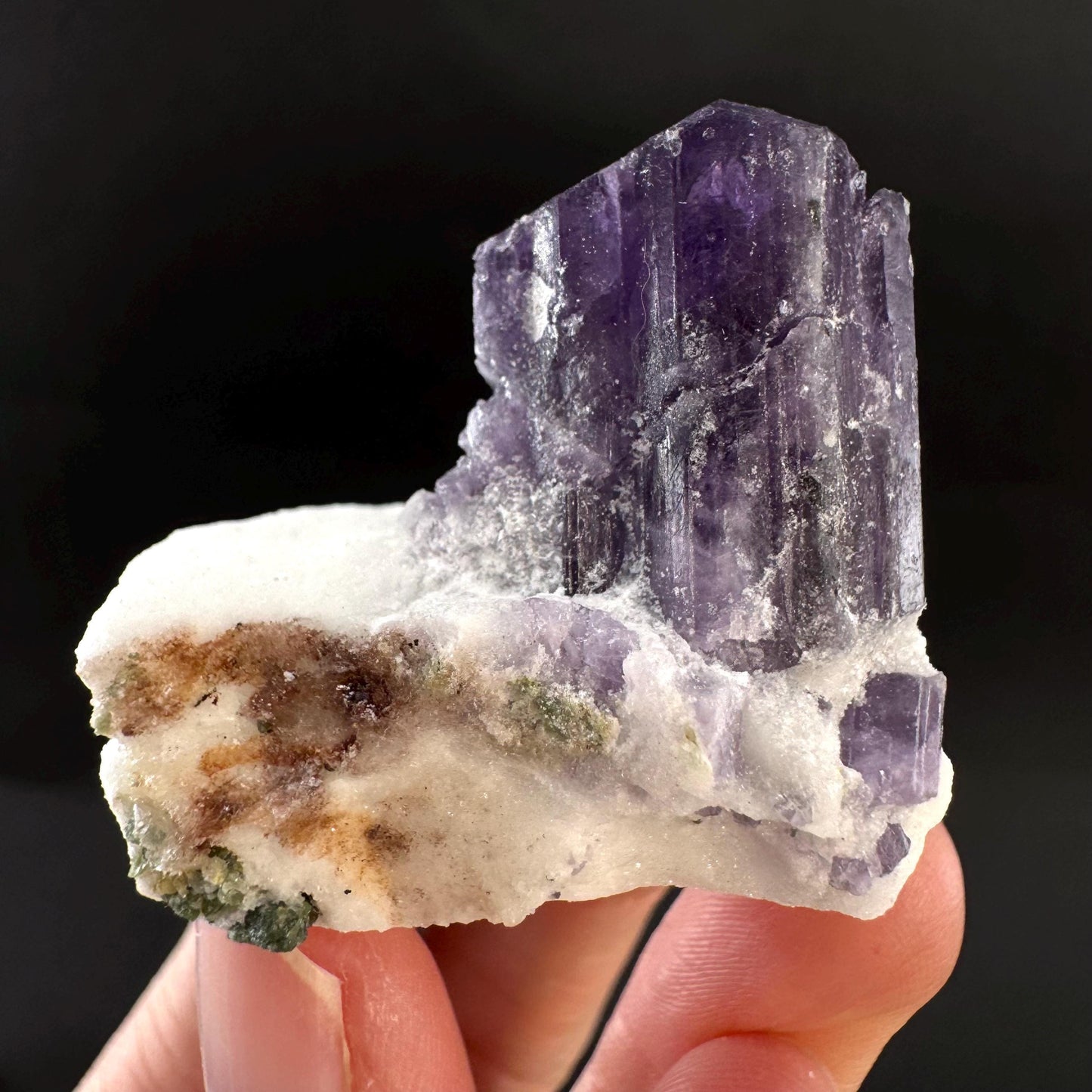 Scapolite on Matrix | Purple Crystal, Mineral Specimen from Afghanistan