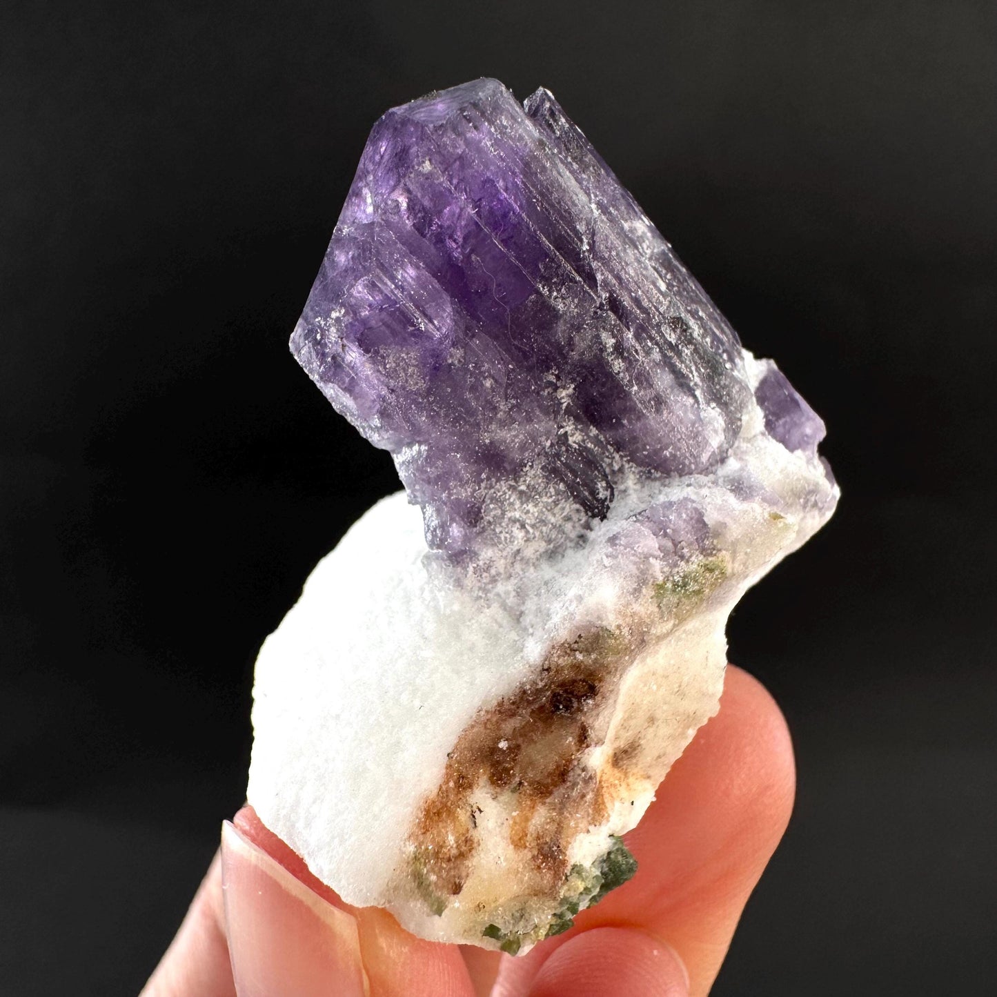 Scapolite on Matrix | Purple Crystal, Mineral Specimen from Afghanistan