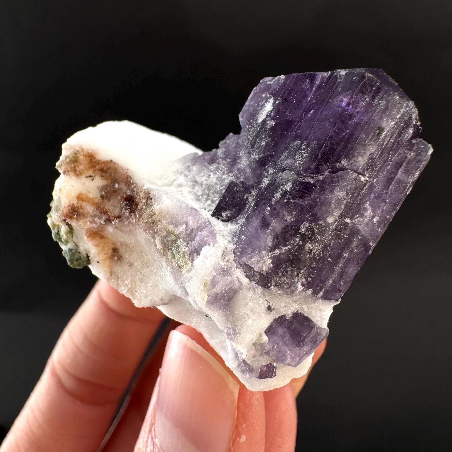 Scapolite on Matrix | Purple Crystal, Mineral Specimen from Afghanistan