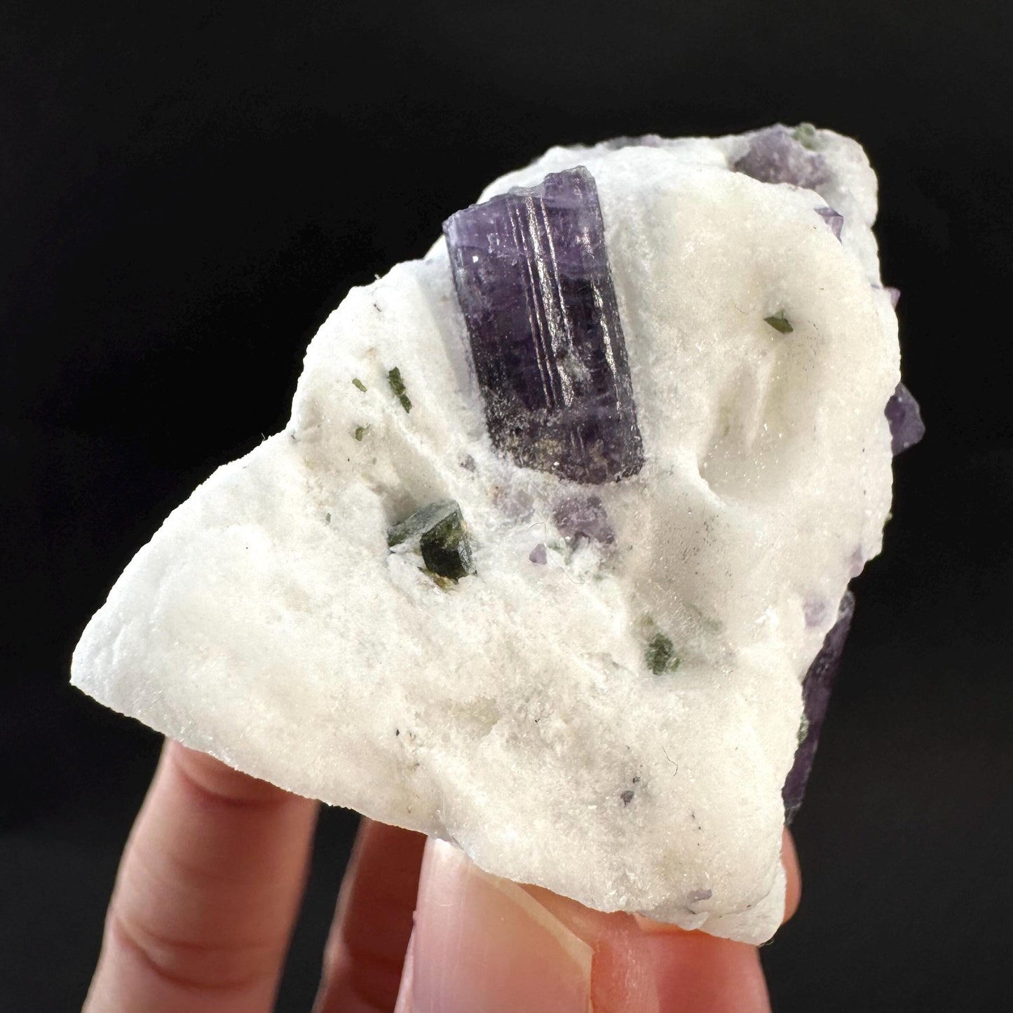 Scapolite on Matrix | Purple Crystal, Mineral Specimen from Afghanistan