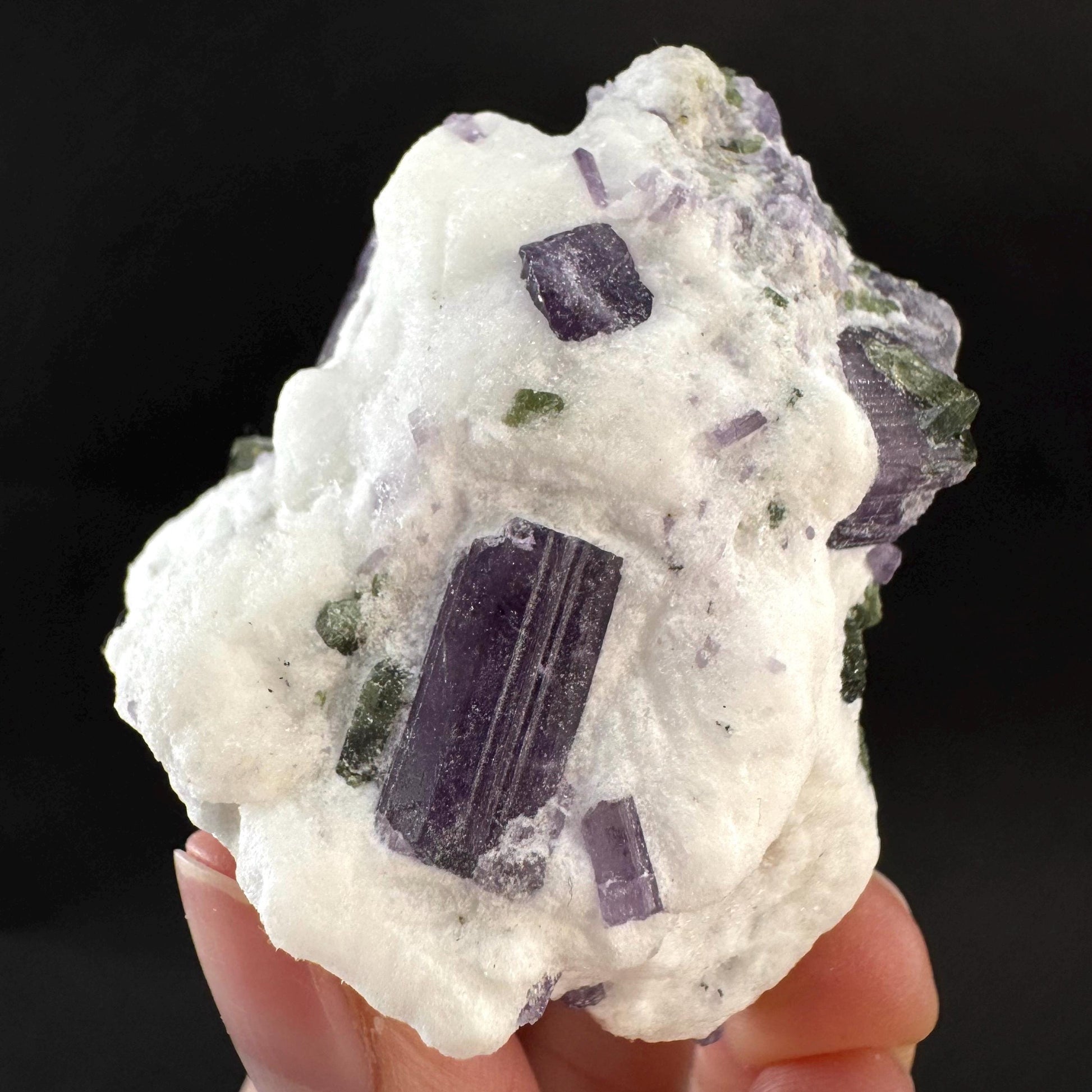 Scapolite on Matrix | Purple Crystal, Mineral Specimen from Afghanistan