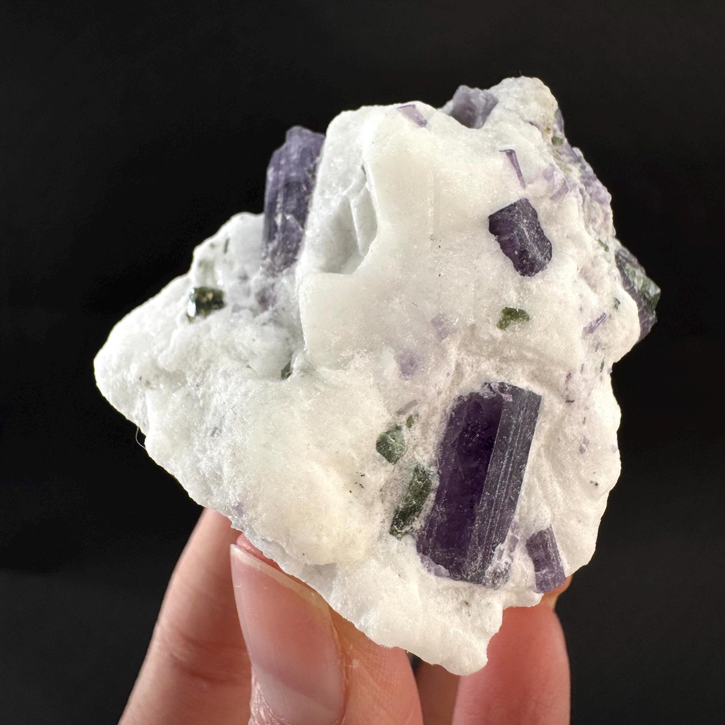 Scapolite on Matrix | Purple Crystal, Mineral Specimen from Afghanistan