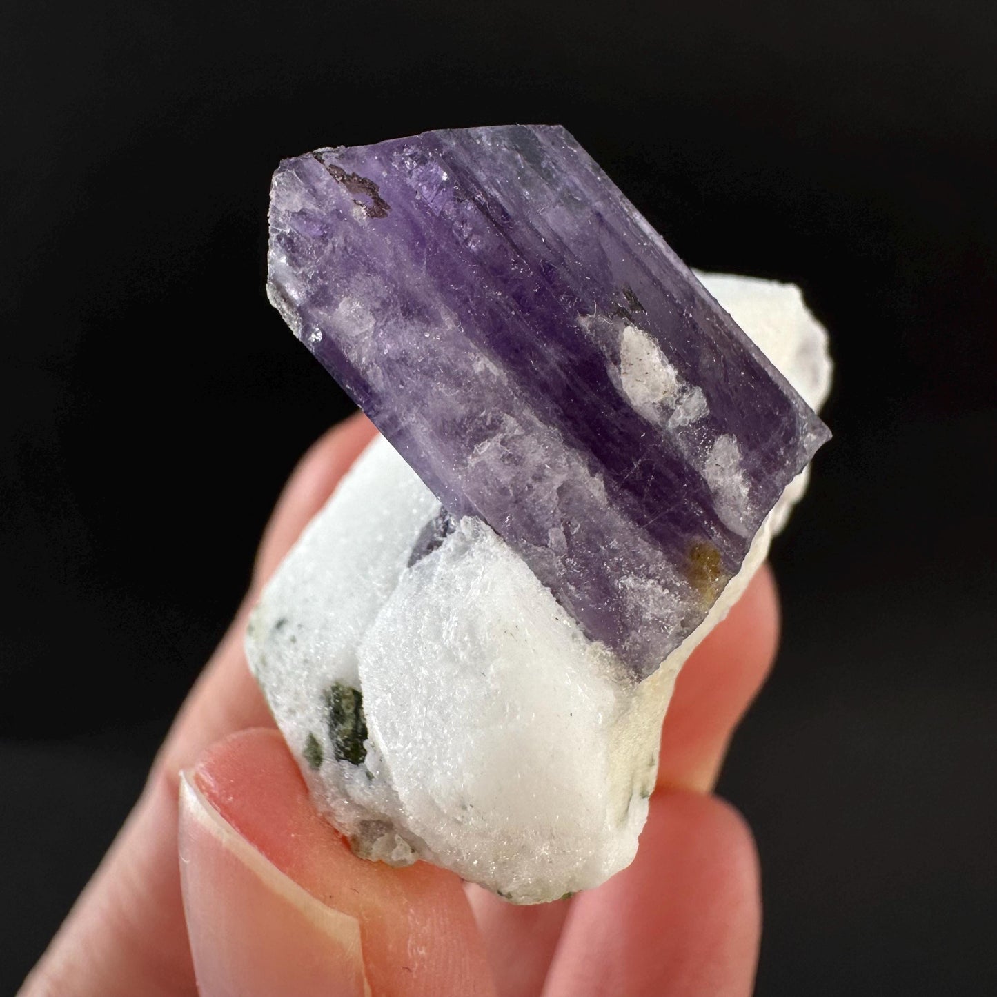 Scapolite on Matrix | Purple Crystal, Mineral Specimen from Afghanistan