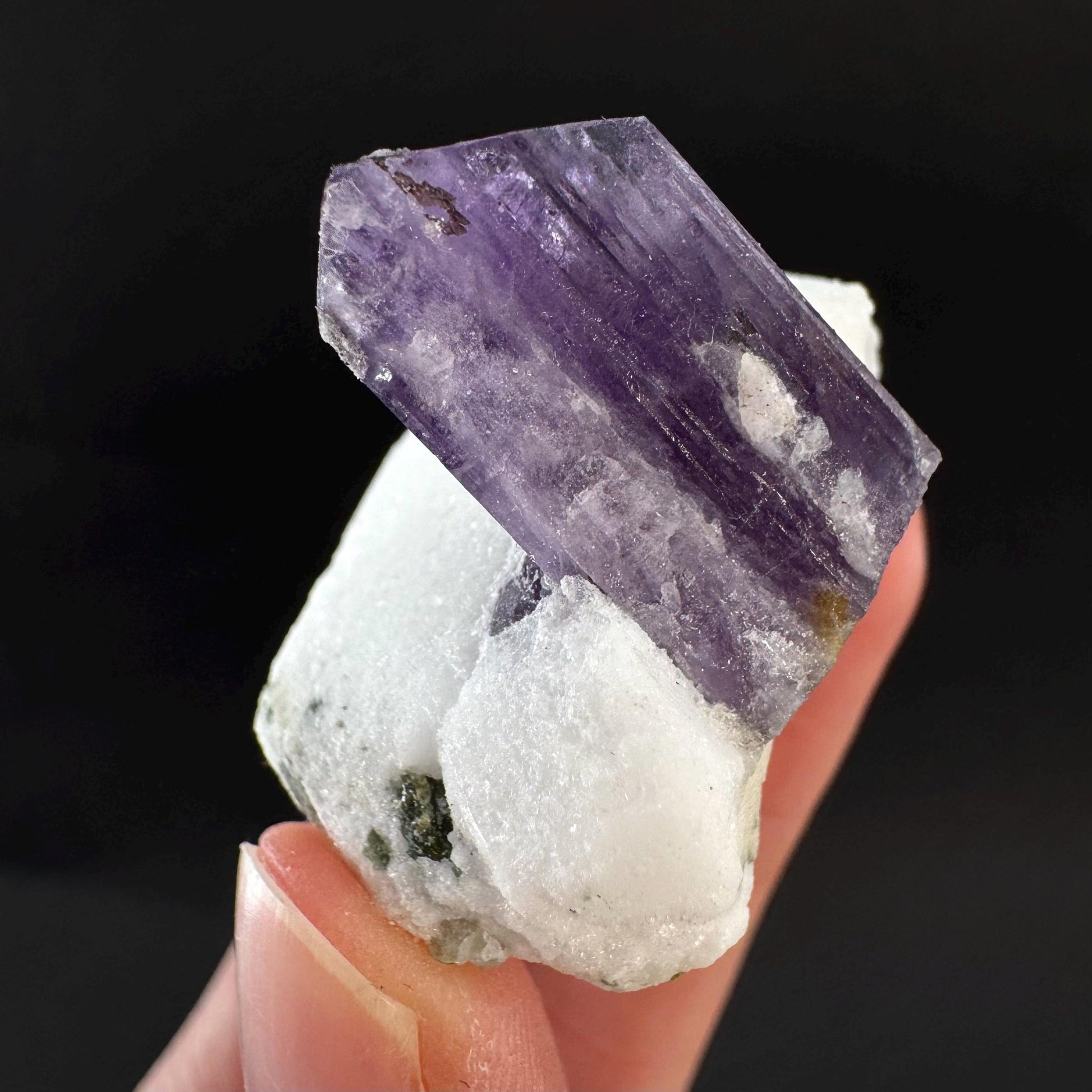 Scapolite on Matrix | Purple Crystal, Mineral Specimen from Afghanistan