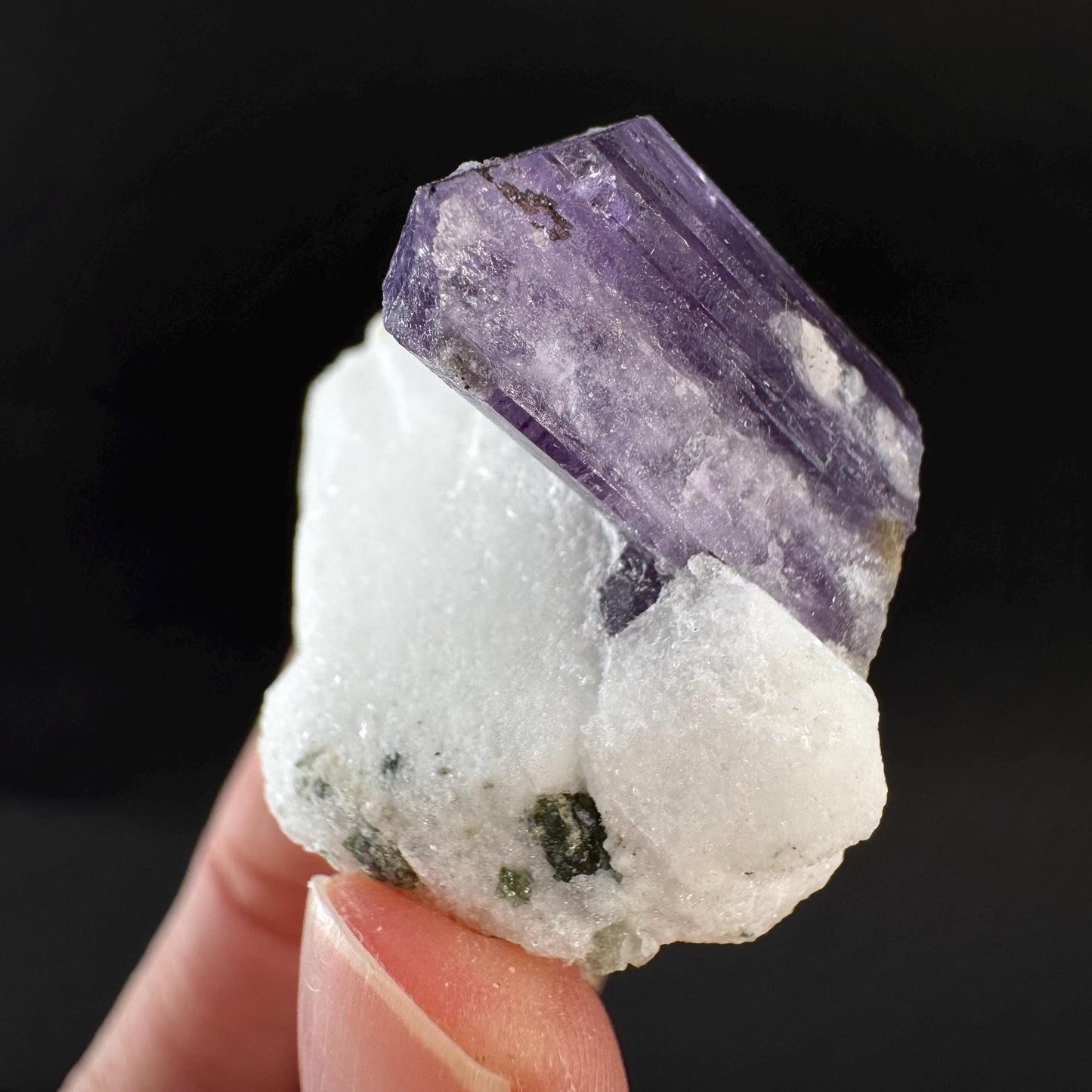 Scapolite on Matrix | Purple Crystal, Mineral Specimen from Afghanistan