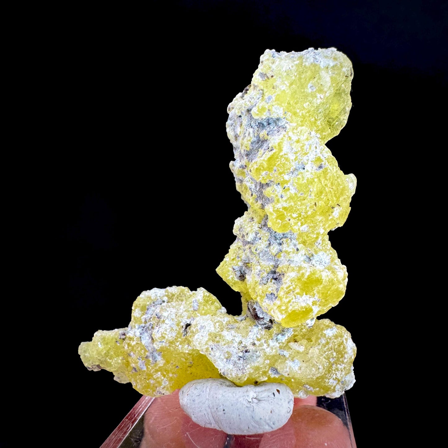 Brucite | Yellow Crystal, Lustrous Mineral Specimen From Pakistan