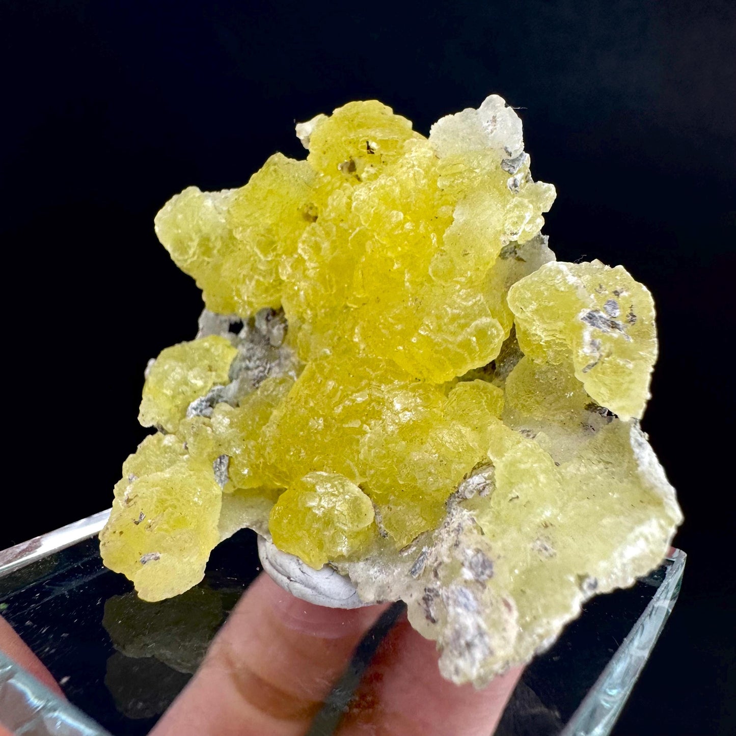 Brucite | Yellow Crystal, Lustrous Mineral Specimen From Pakistan