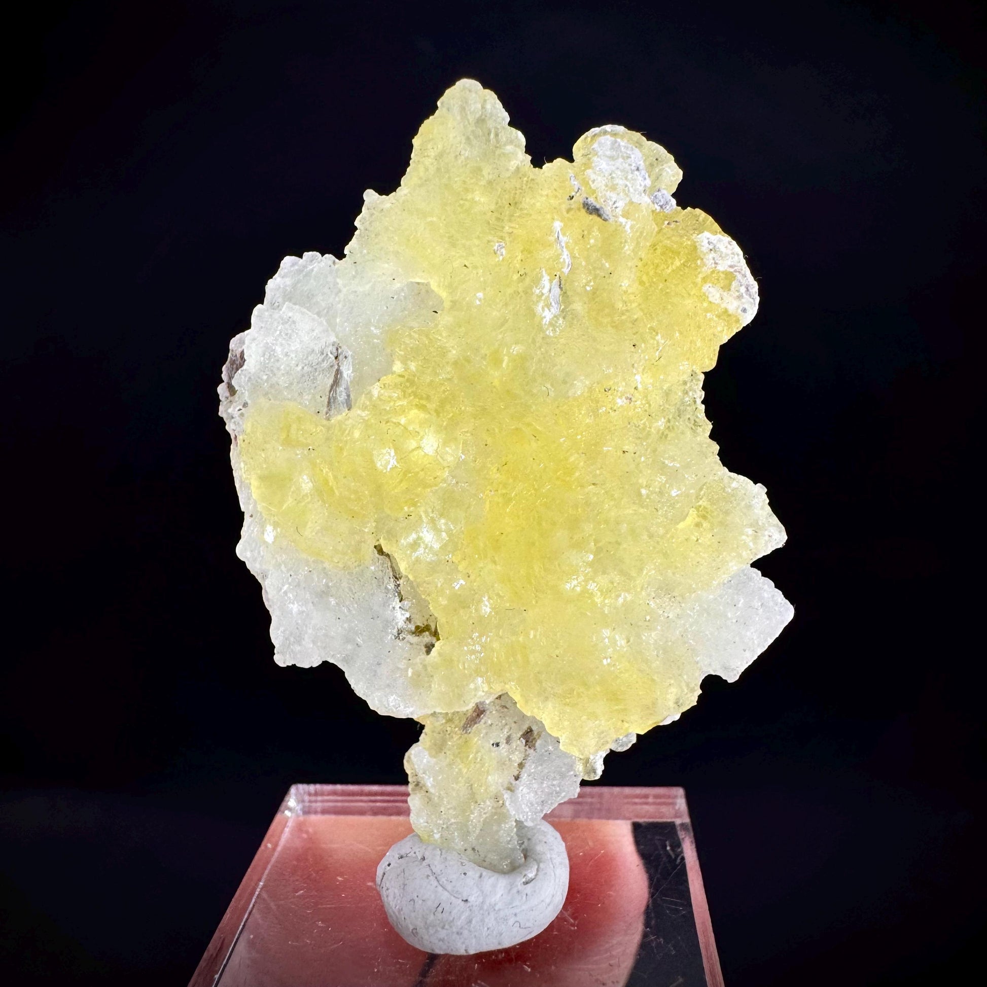 Brucite | Yellow Crystal, Lustrous Mineral Specimen From Pakistan