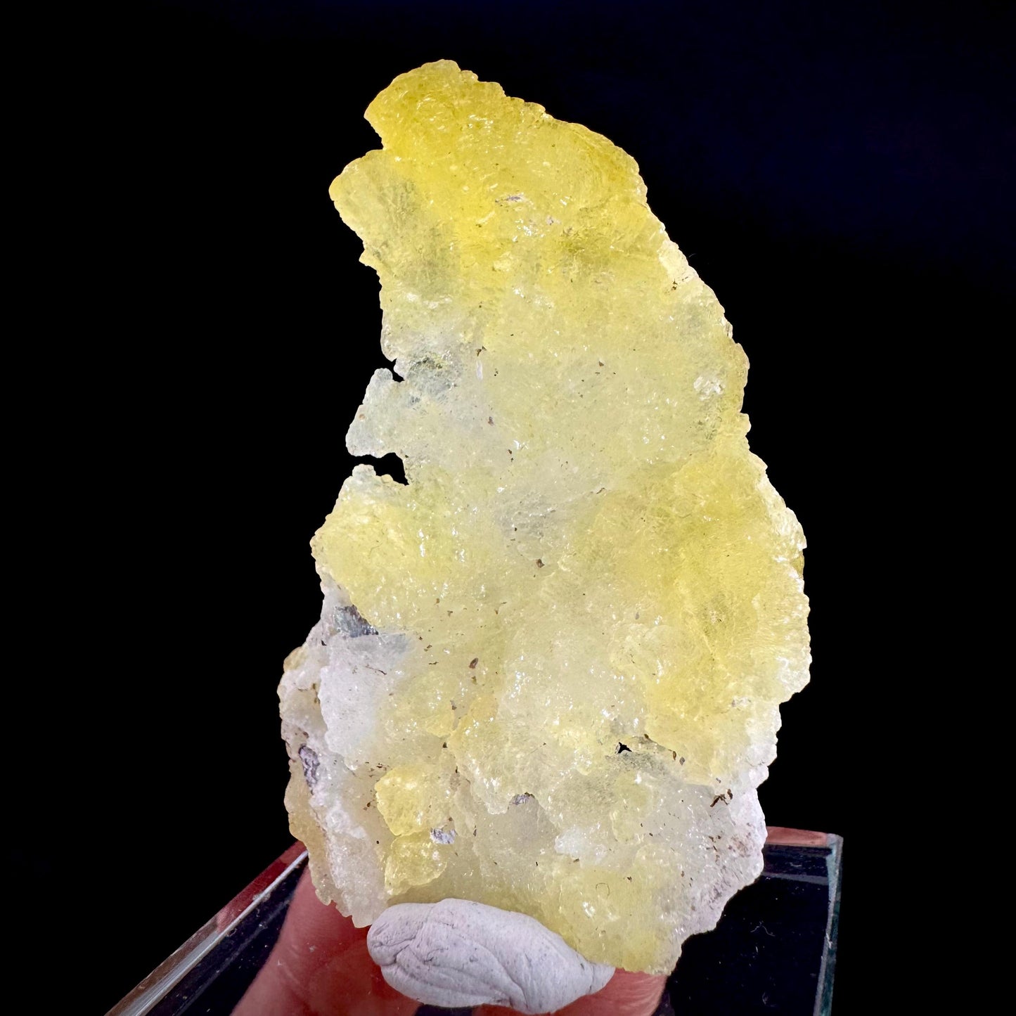 Brucite | Yellow Crystal, Lustrous Mineral Specimen From Pakistan