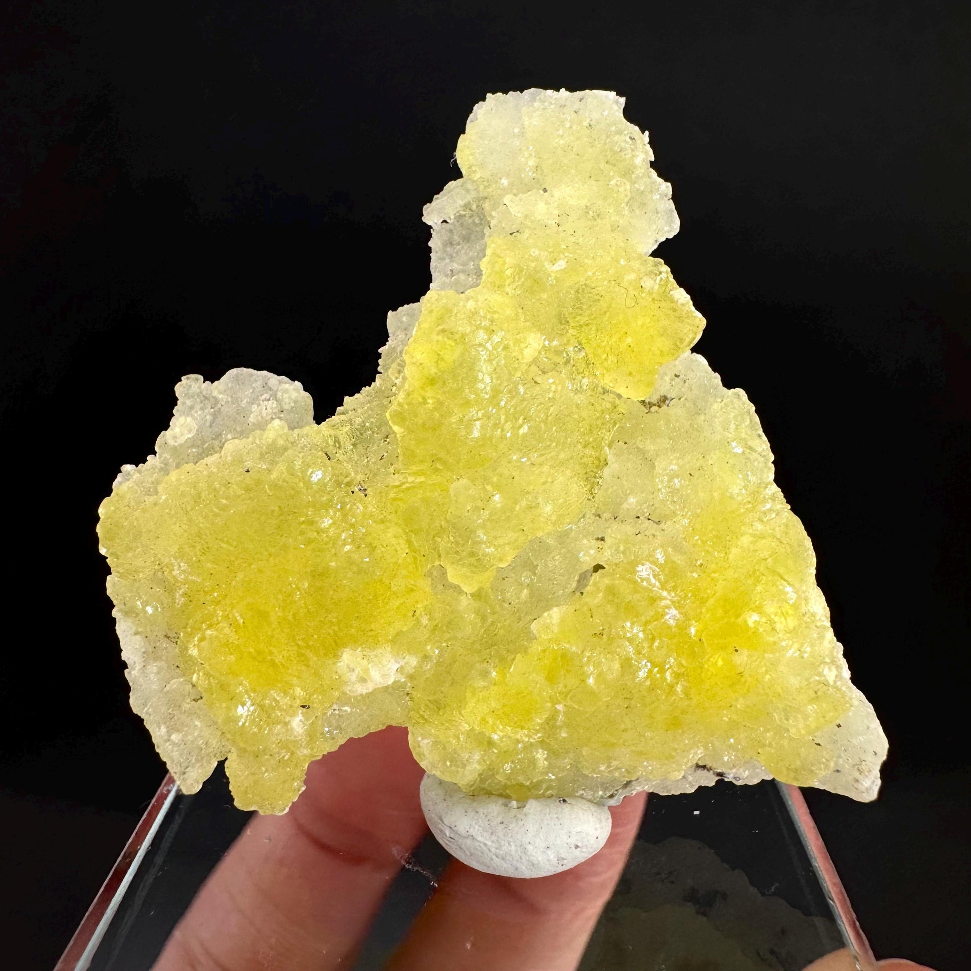Brucite | Yellow Crystal, Lustrous Mineral Specimen From Pakistan