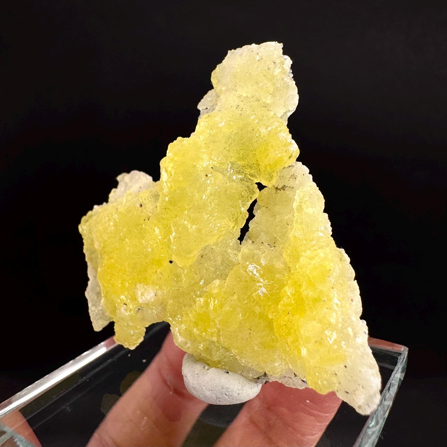 Brucite | Yellow Crystal, Lustrous Mineral Specimen From Pakistan