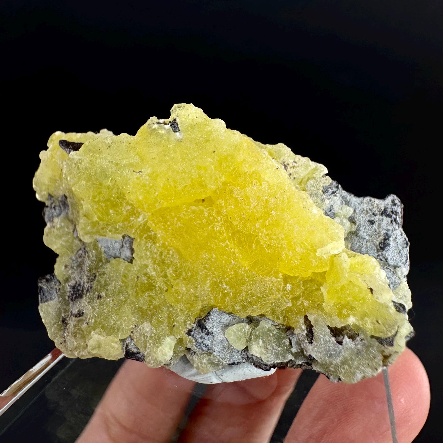 Brucite | Yellow Crystal, Lustrous Mineral Specimen From Pakistan