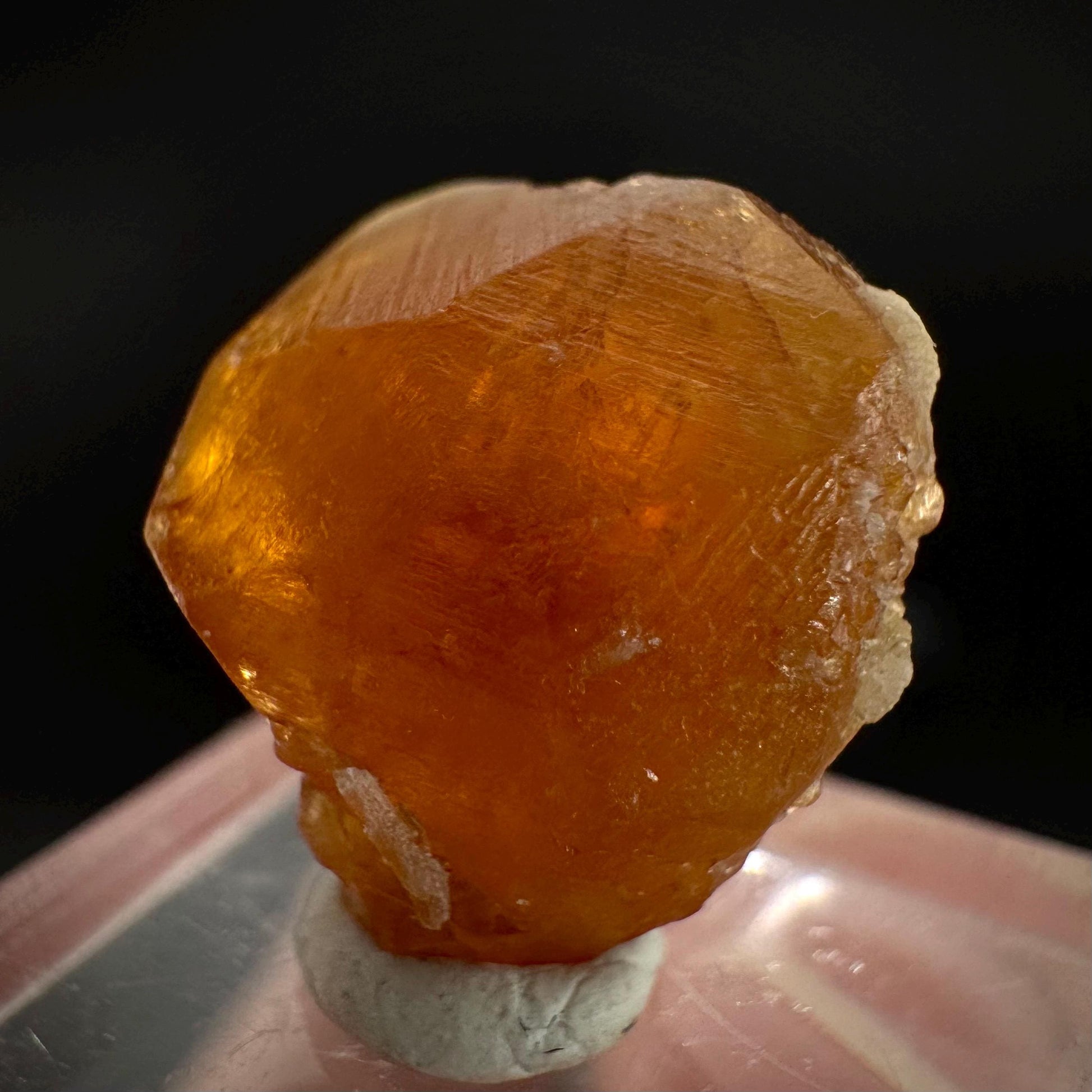 Hessonite Garnet | Orange Crystal, Mineral Specimen from Pakistan