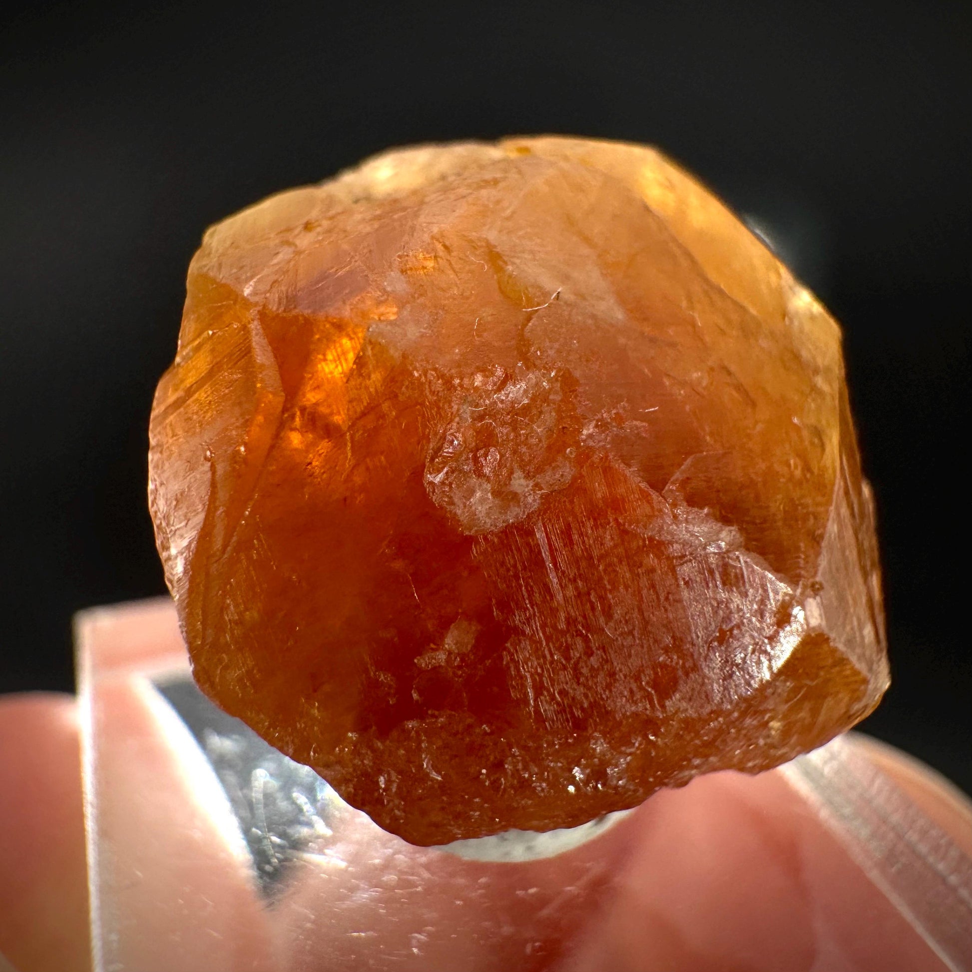 Hessonite Garnet | Orange Crystal, Mineral Specimen from Pakistan