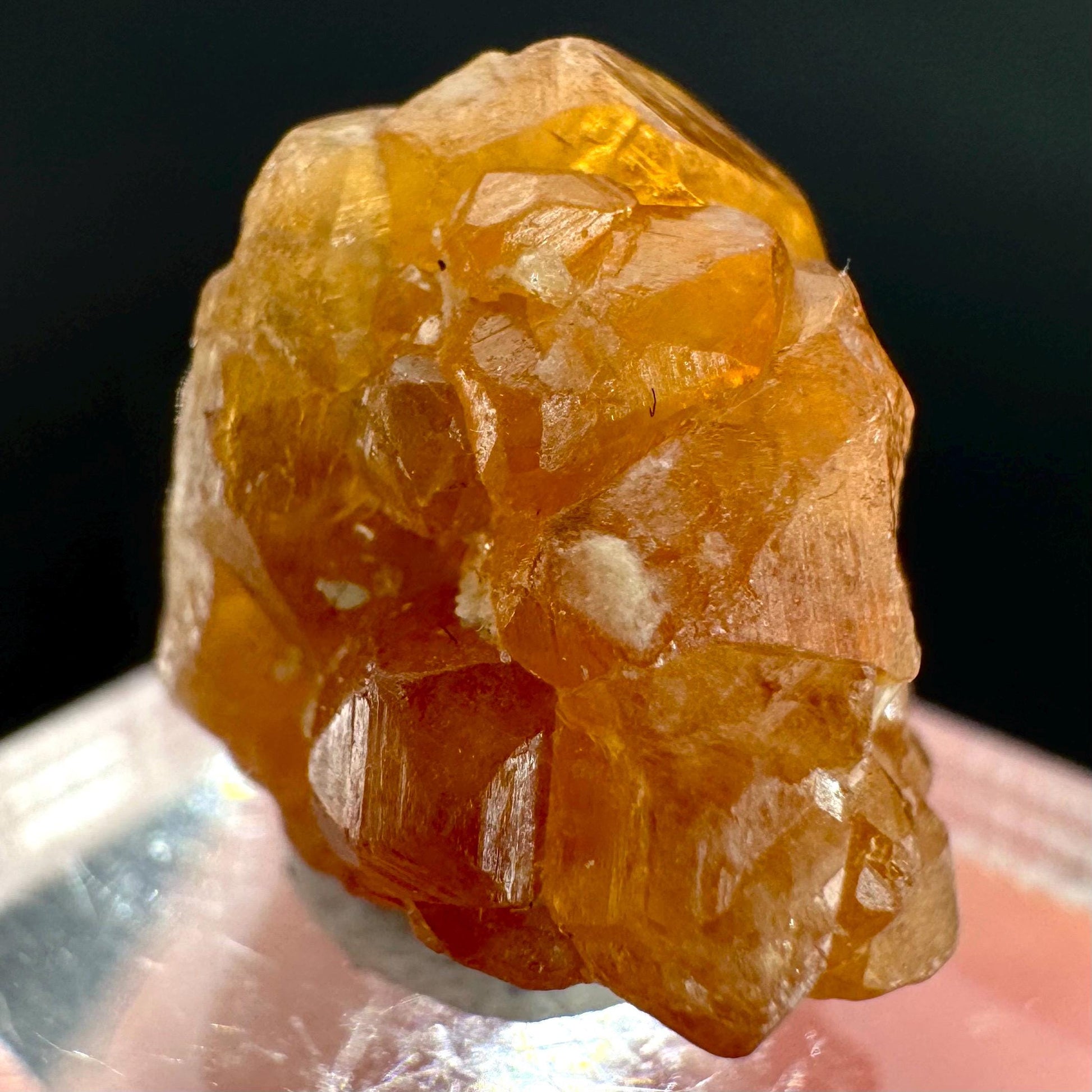 Hessonite Garnet | Orange Crystal, Mineral Specimen from Pakistan