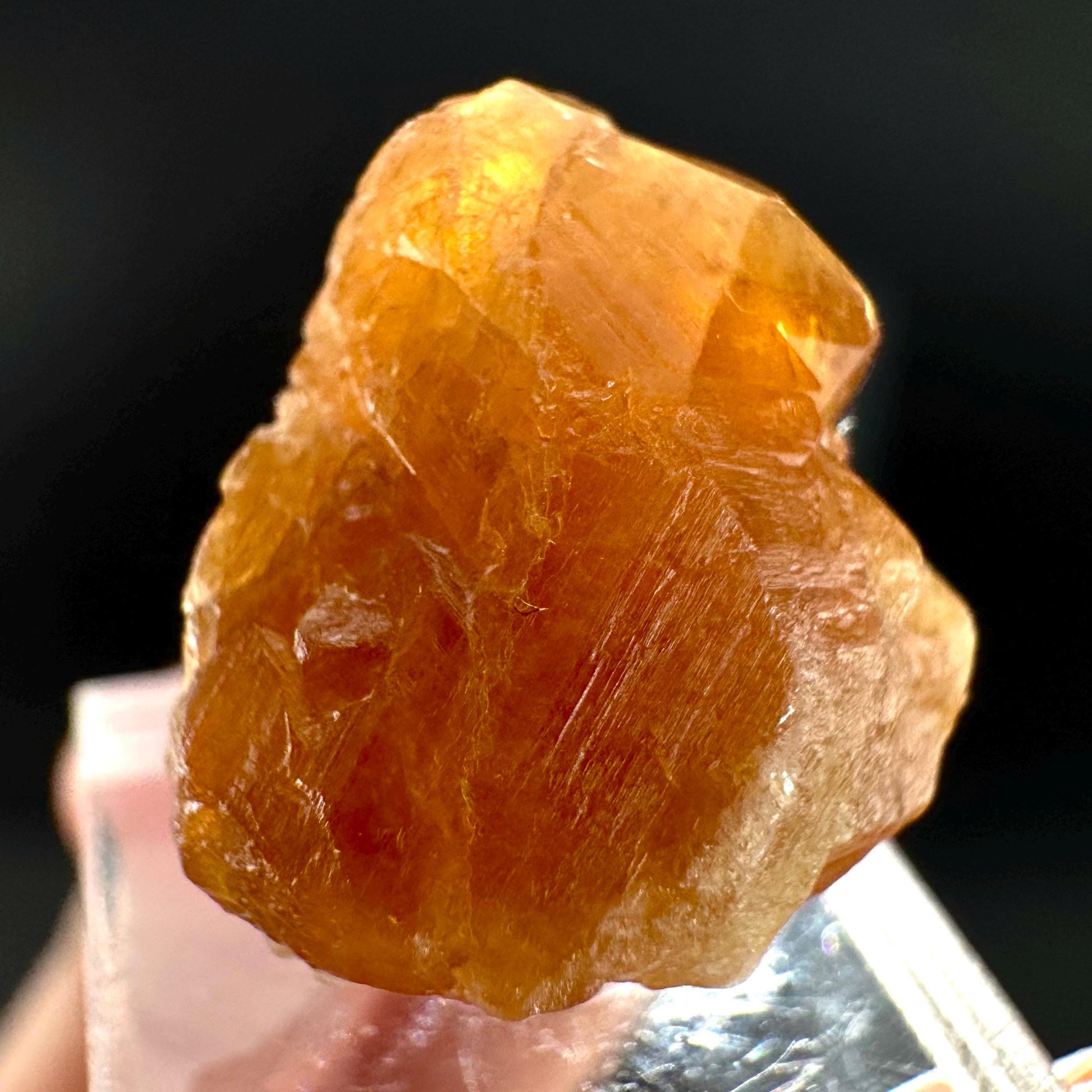 Hessonite Garnet | Orange Crystal, Mineral Specimen from Pakistan