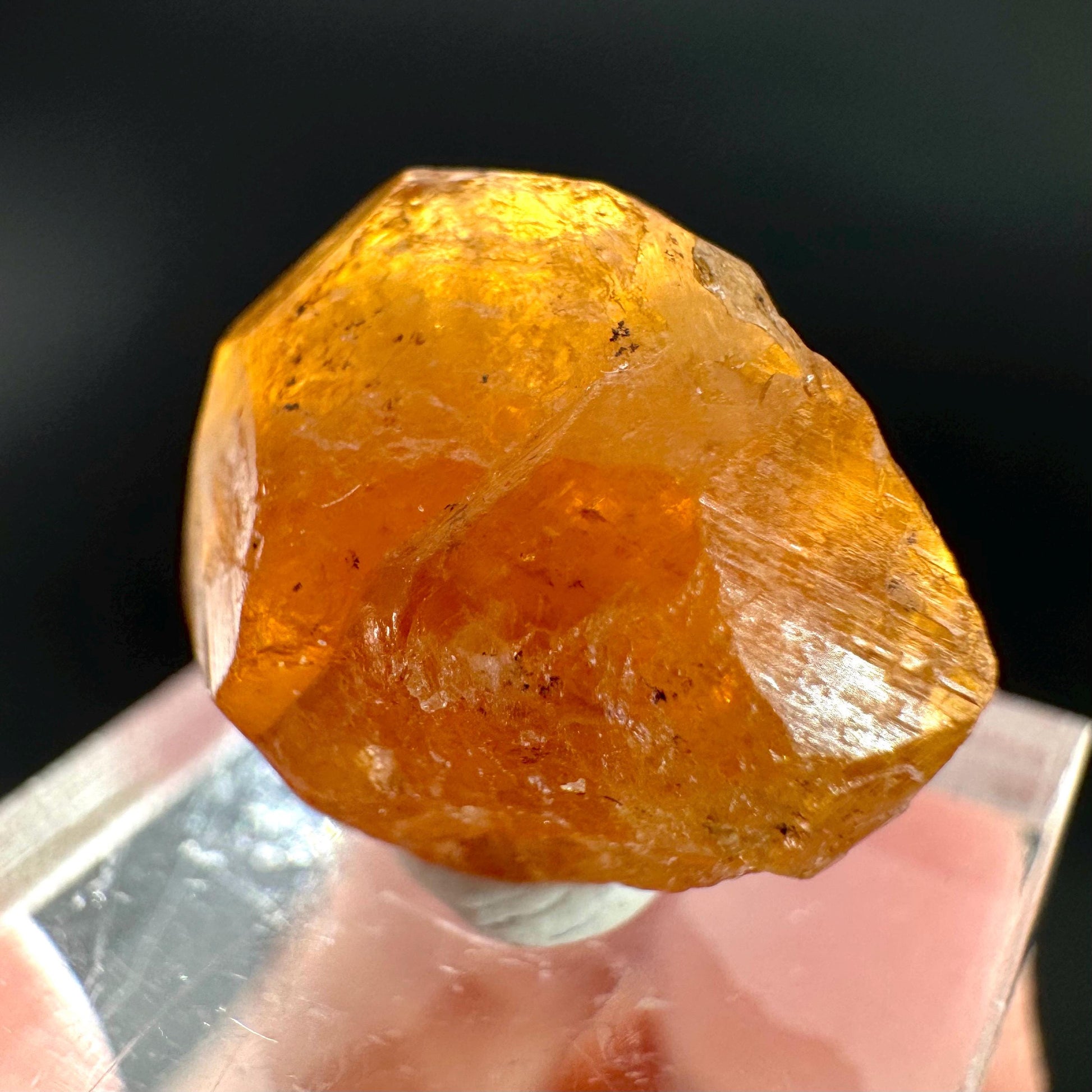Hessonite Garnet | Orange Crystal, Mineral Specimen from Pakistan