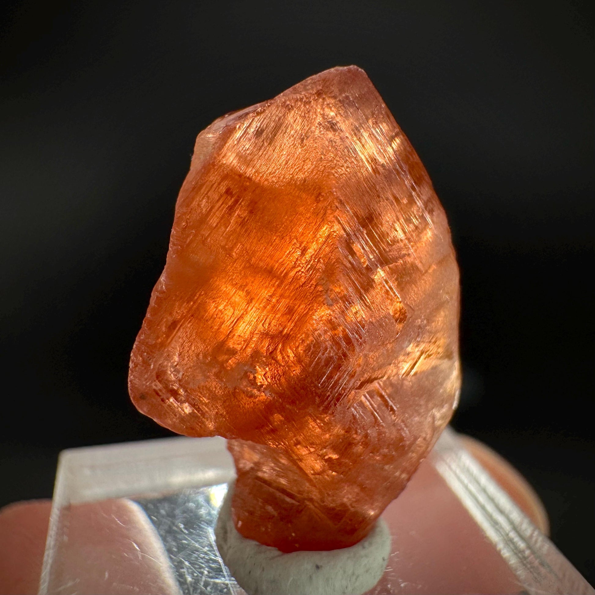 Hessonite Garnet | Orange Crystal, Mineral Specimen from Pakistan