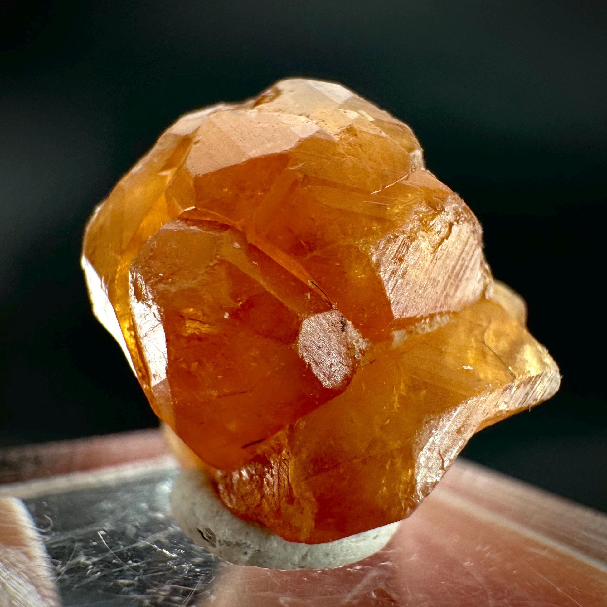 Hessonite Garnet | Orange Crystal, Mineral Specimen from Pakistan
