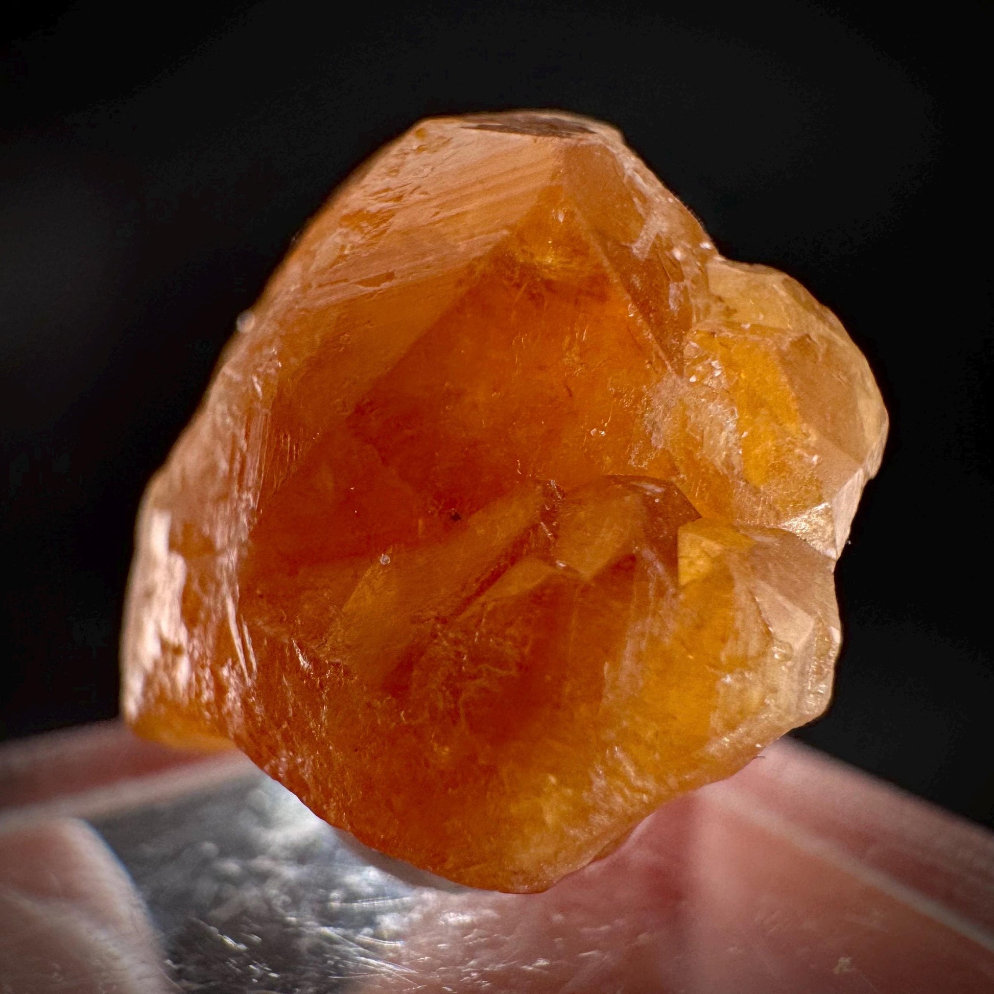 Hessonite Garnet | Orange Crystal, Mineral Specimen from Pakistan