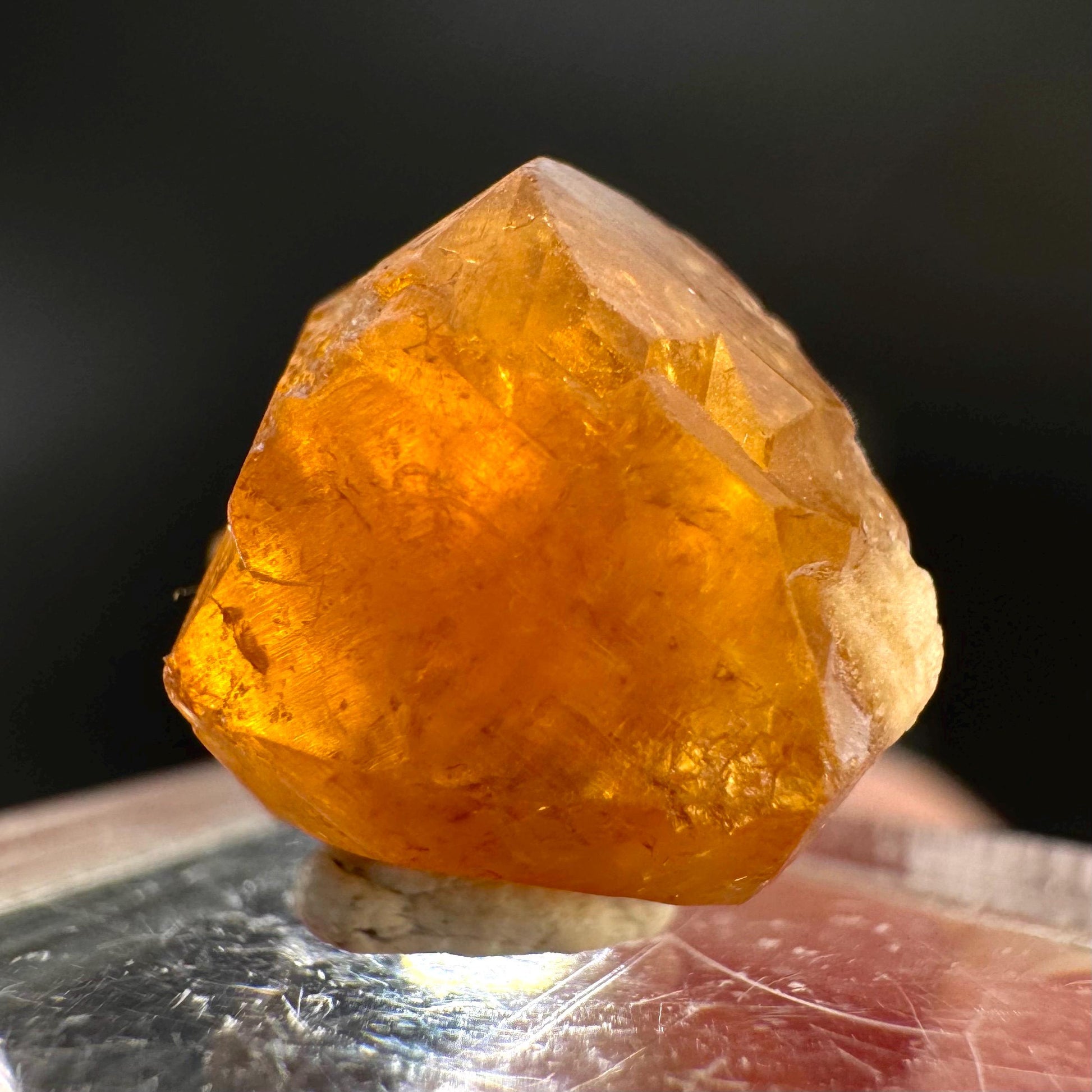 Hessonite Garnet | Orange Crystal, Mineral Specimen from Pakistan