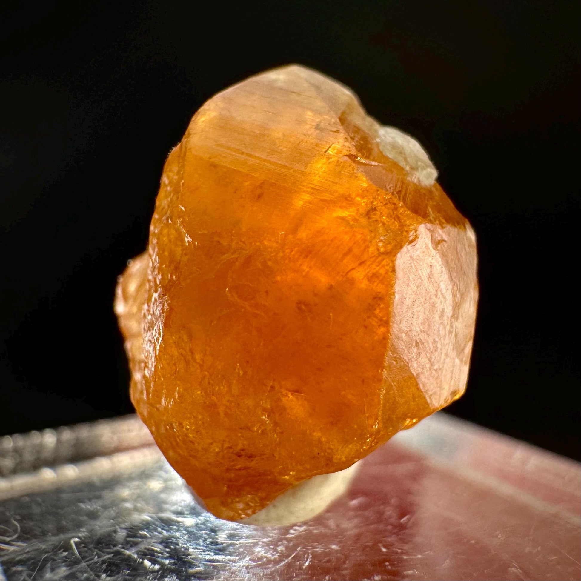 Hessonite Garnet | Orange Crystal, Mineral Specimen from Pakistan