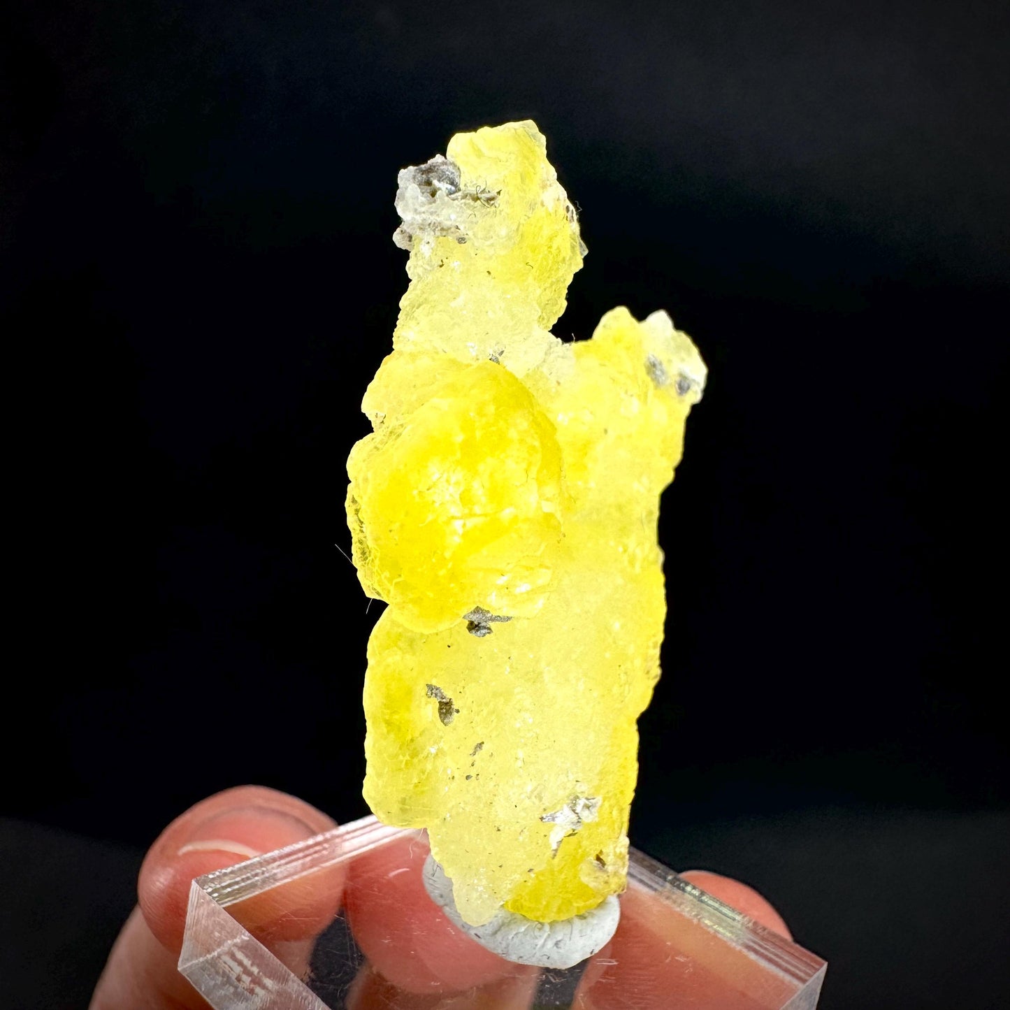 Brucite | Yellow Crystal, Lustrous Mineral Specimen From Pakistan