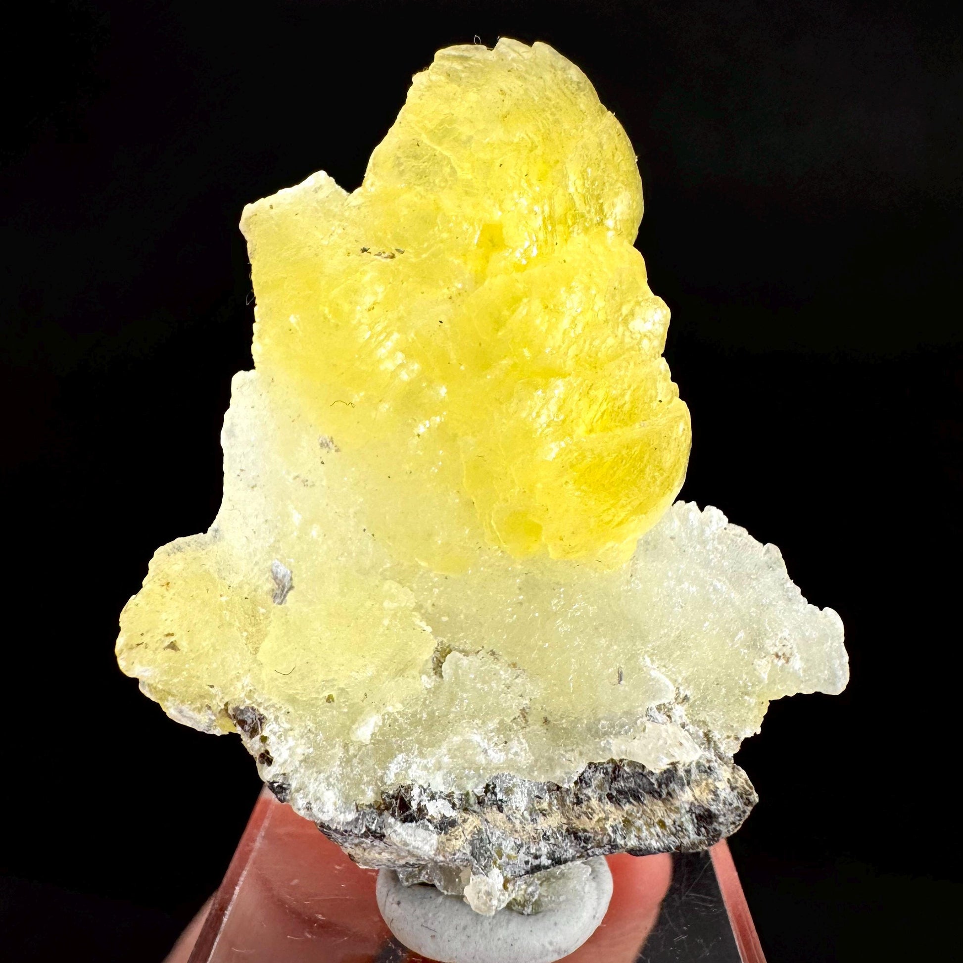 Brucite | Yellow Crystal, Lustrous Mineral Specimen From Pakistan
