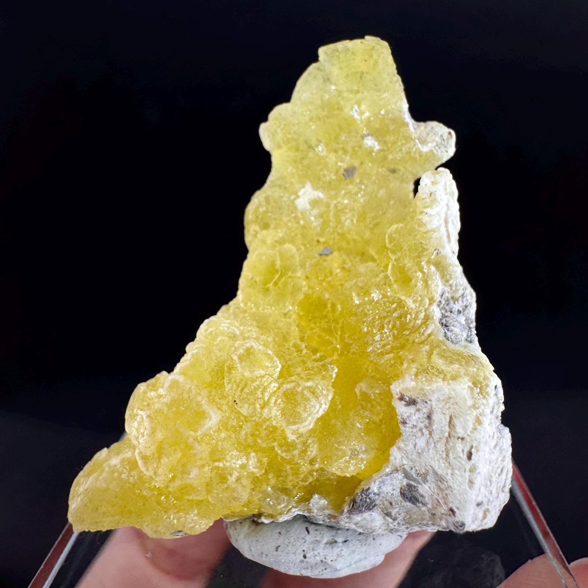 Brucite | Yellow Crystal, Lustrous Mineral Specimen From Pakistan