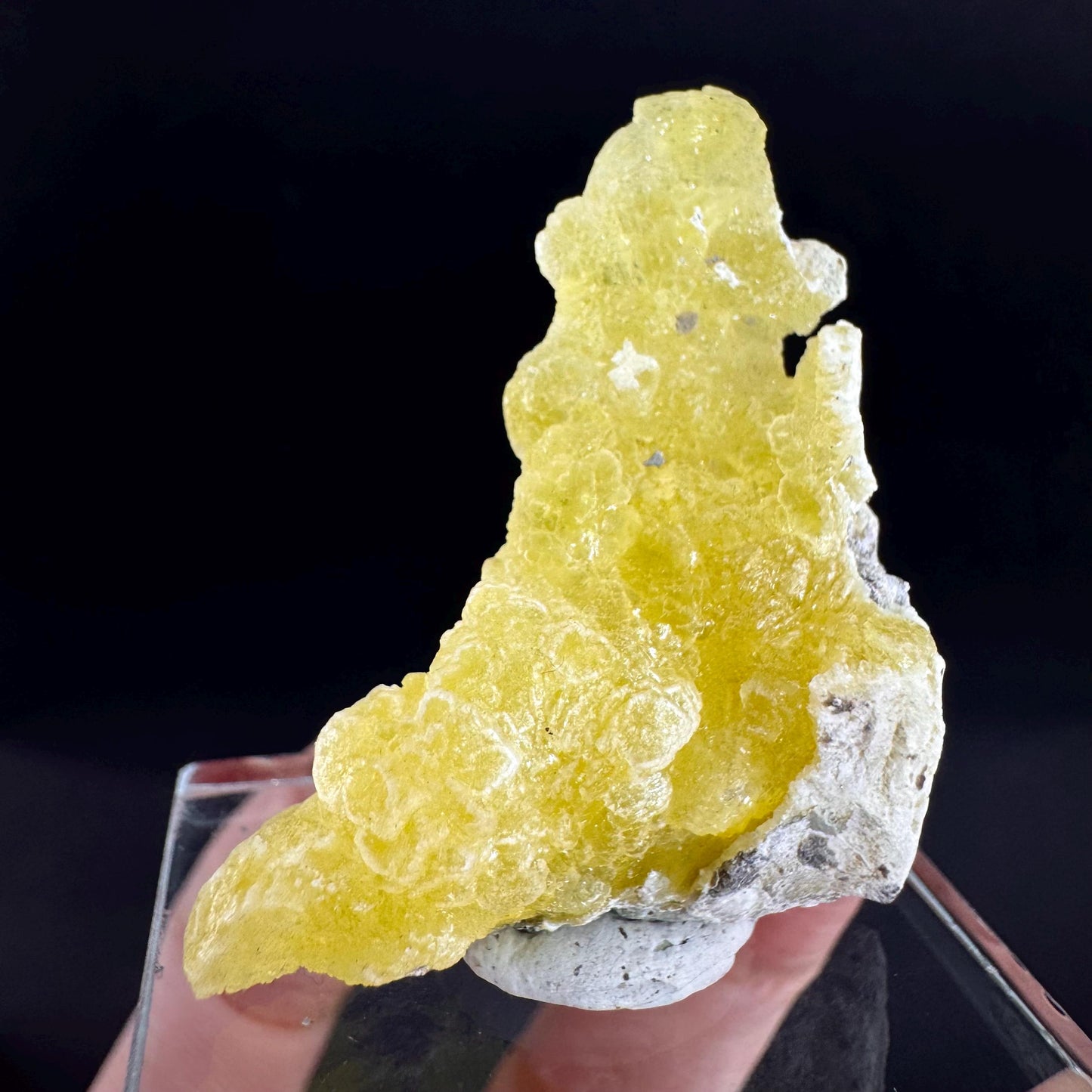 Brucite | Yellow Crystal, Lustrous Mineral Specimen From Pakistan