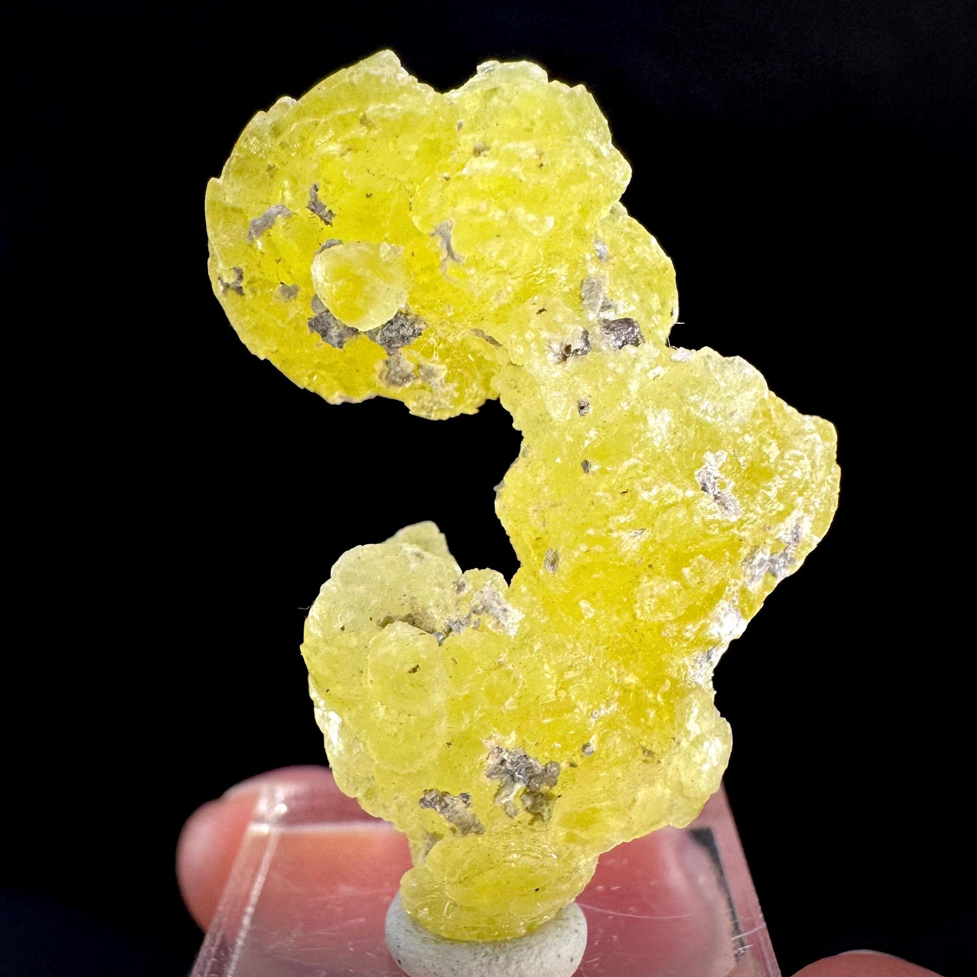 Brucite | Yellow Crystal, Lustrous Mineral Specimen From Pakistan