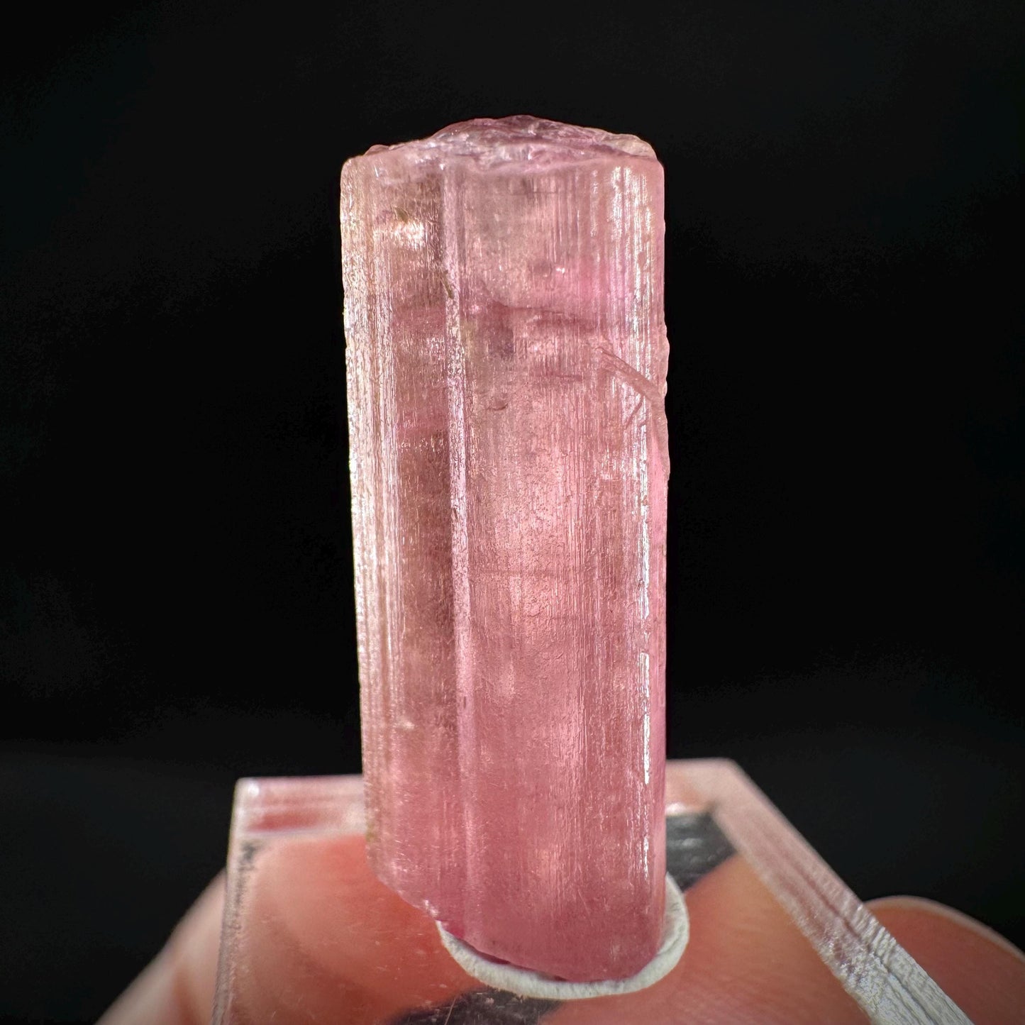 Elbaite Tourmaline | Pink Crystal, mineral specimen from Paprok