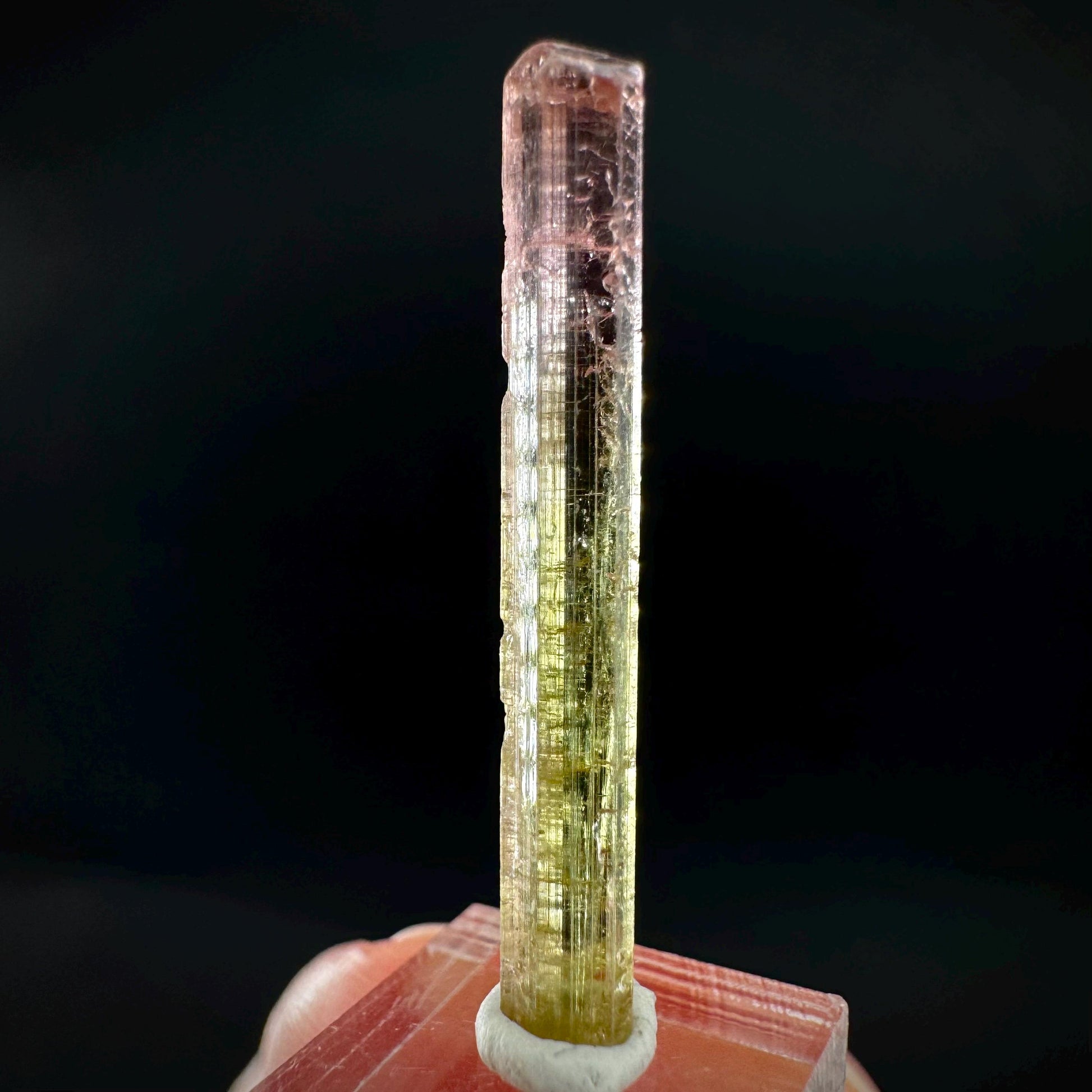 Watermelon Tourmaline | Green & Pink Elbaite Crystal, mineral specimen from Paprok