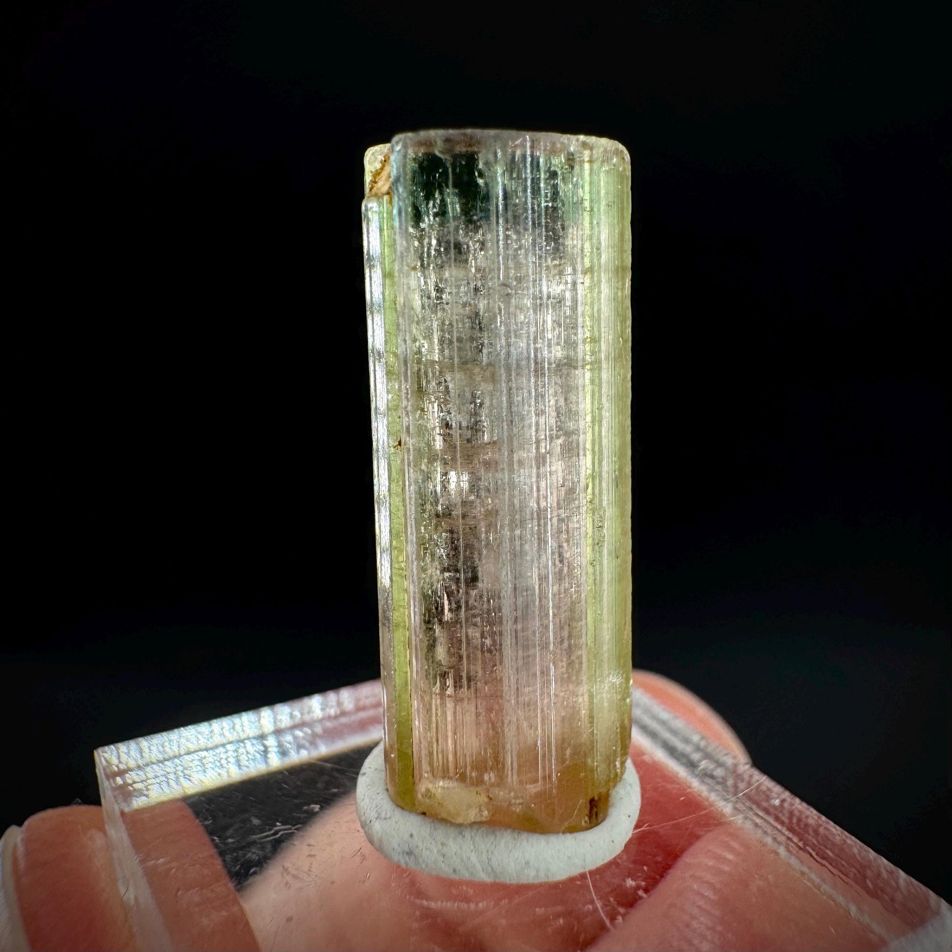 Watermelon Tourmaline | Green & Pink Elbaite Crystal, mineral specimen from Paprok