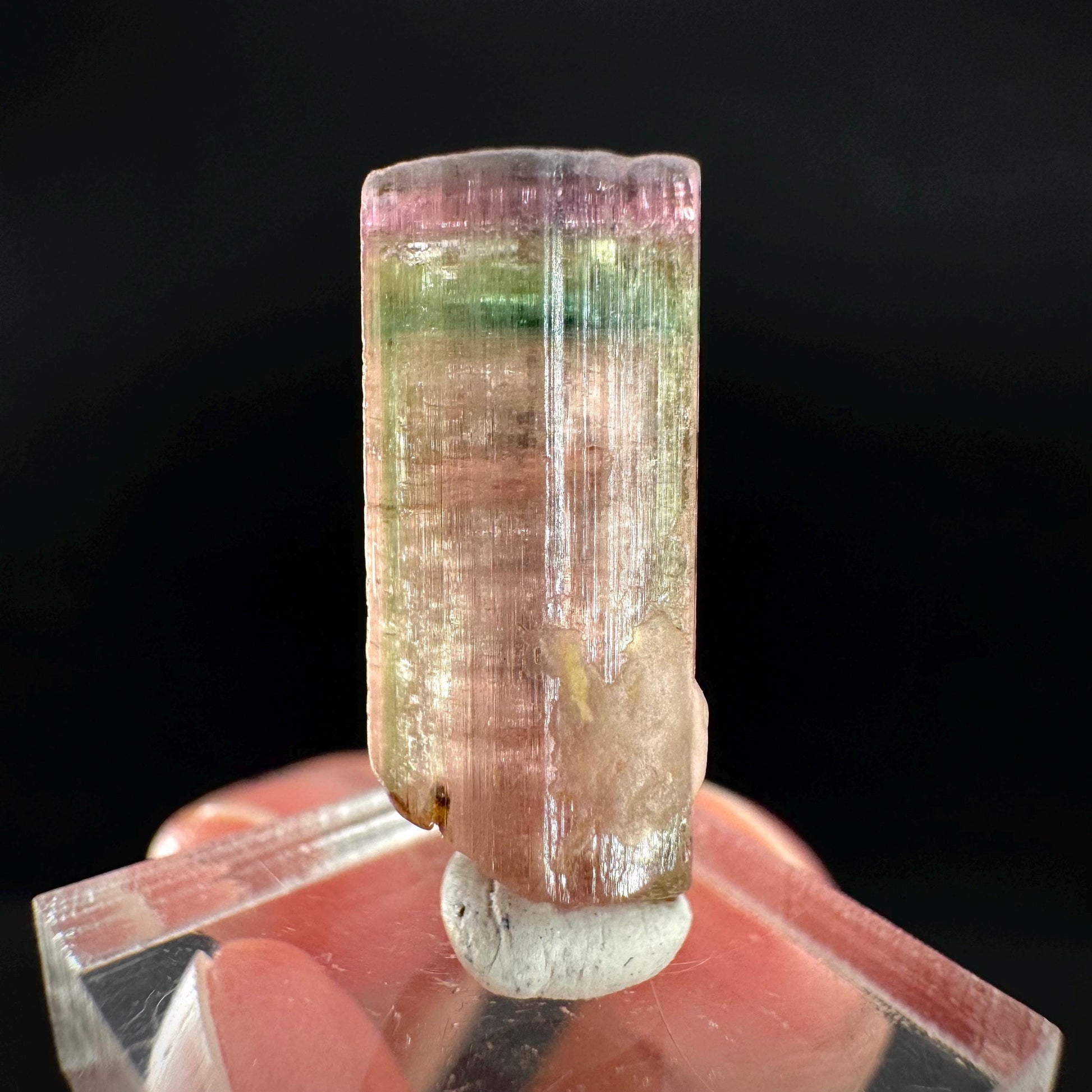 Watermelon Tourmaline | Green & Pink Elbaite Crystal, mineral specimen from Paprok