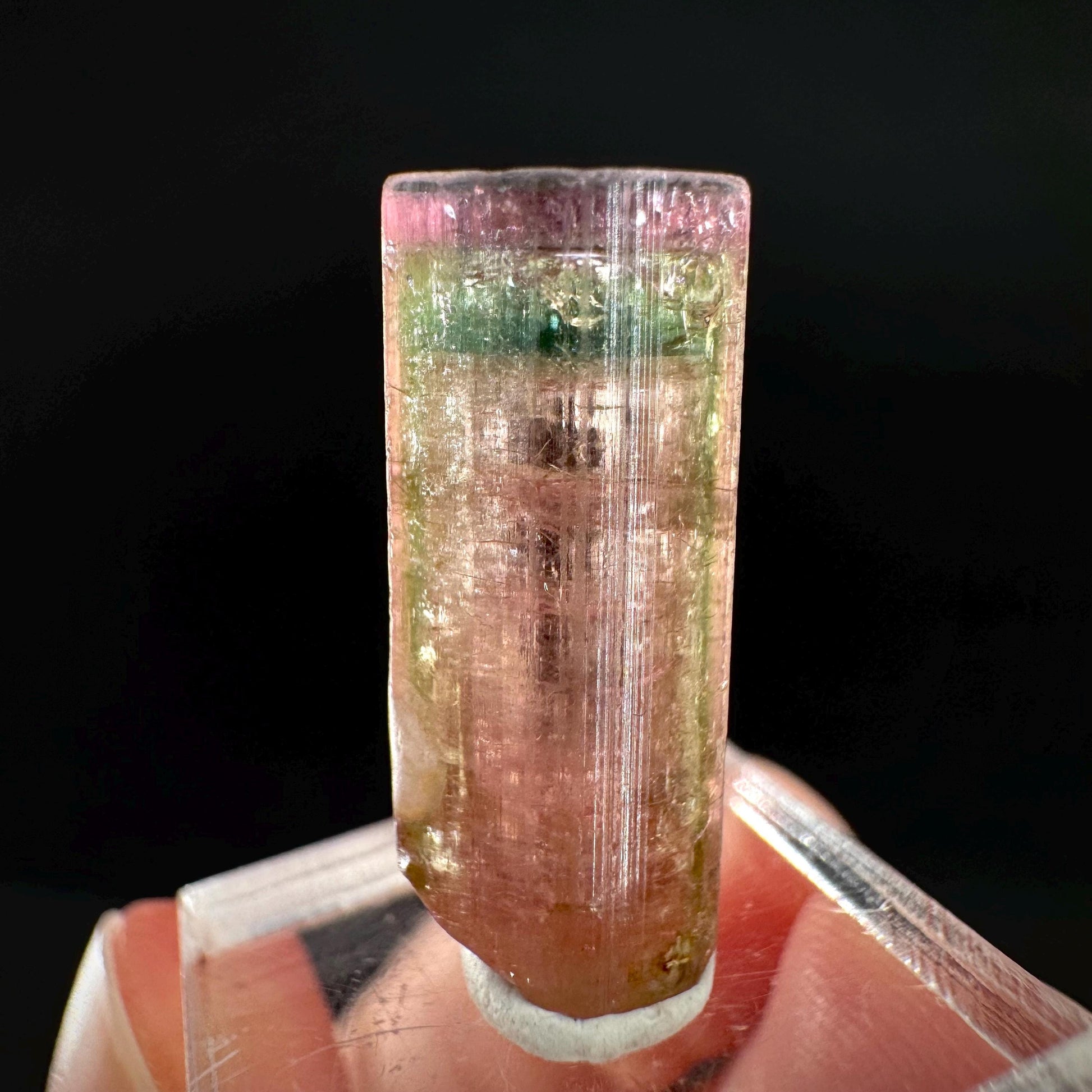 Watermelon Tourmaline | Green & Pink Elbaite Crystal, mineral specimen from Paprok