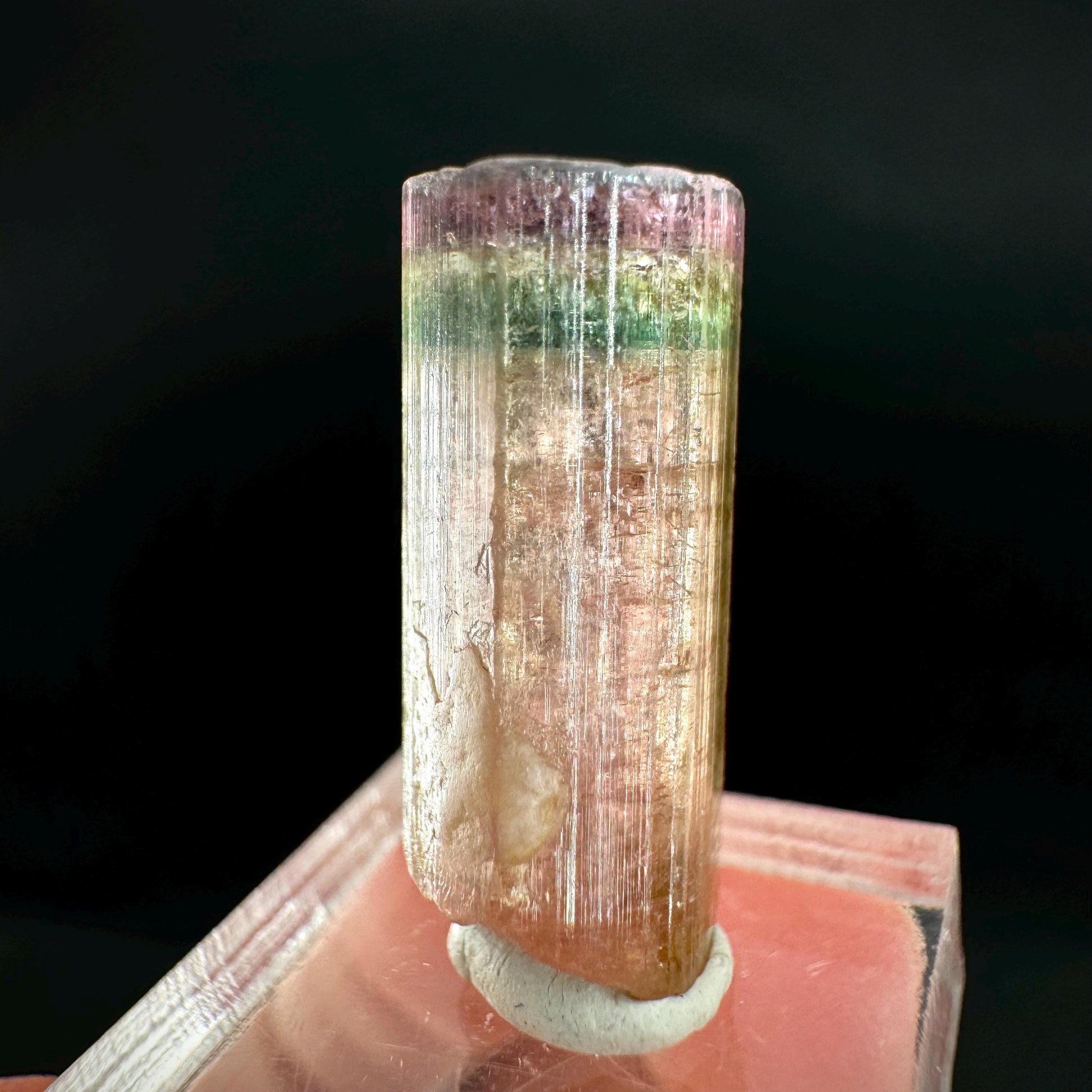 Watermelon Tourmaline | Green & Pink Elbaite Crystal, mineral specimen from Paprok