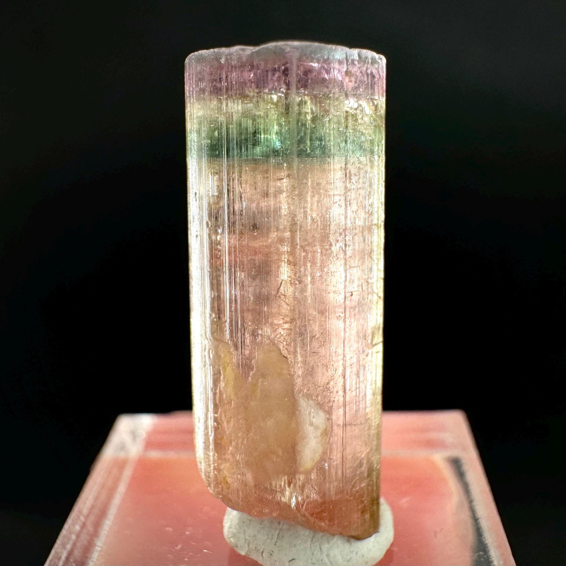 Watermelon Tourmaline | Green & Pink Elbaite Crystal, mineral specimen from Paprok