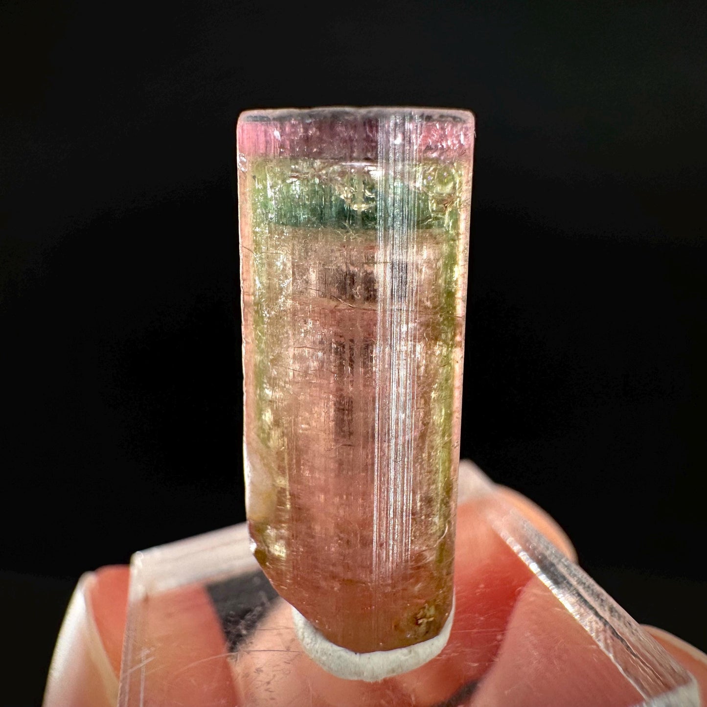 Watermelon Tourmaline | Green & Pink Elbaite Crystal, mineral specimen from Paprok