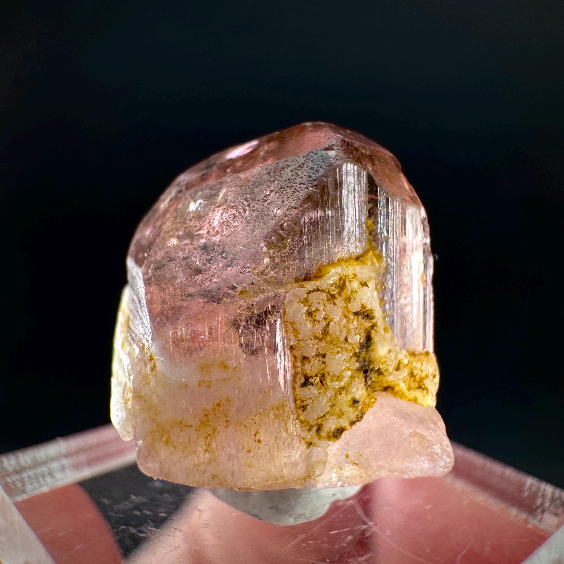 Elbaite Tourmaline | Pink Crystal, mineral specimen from Paprok