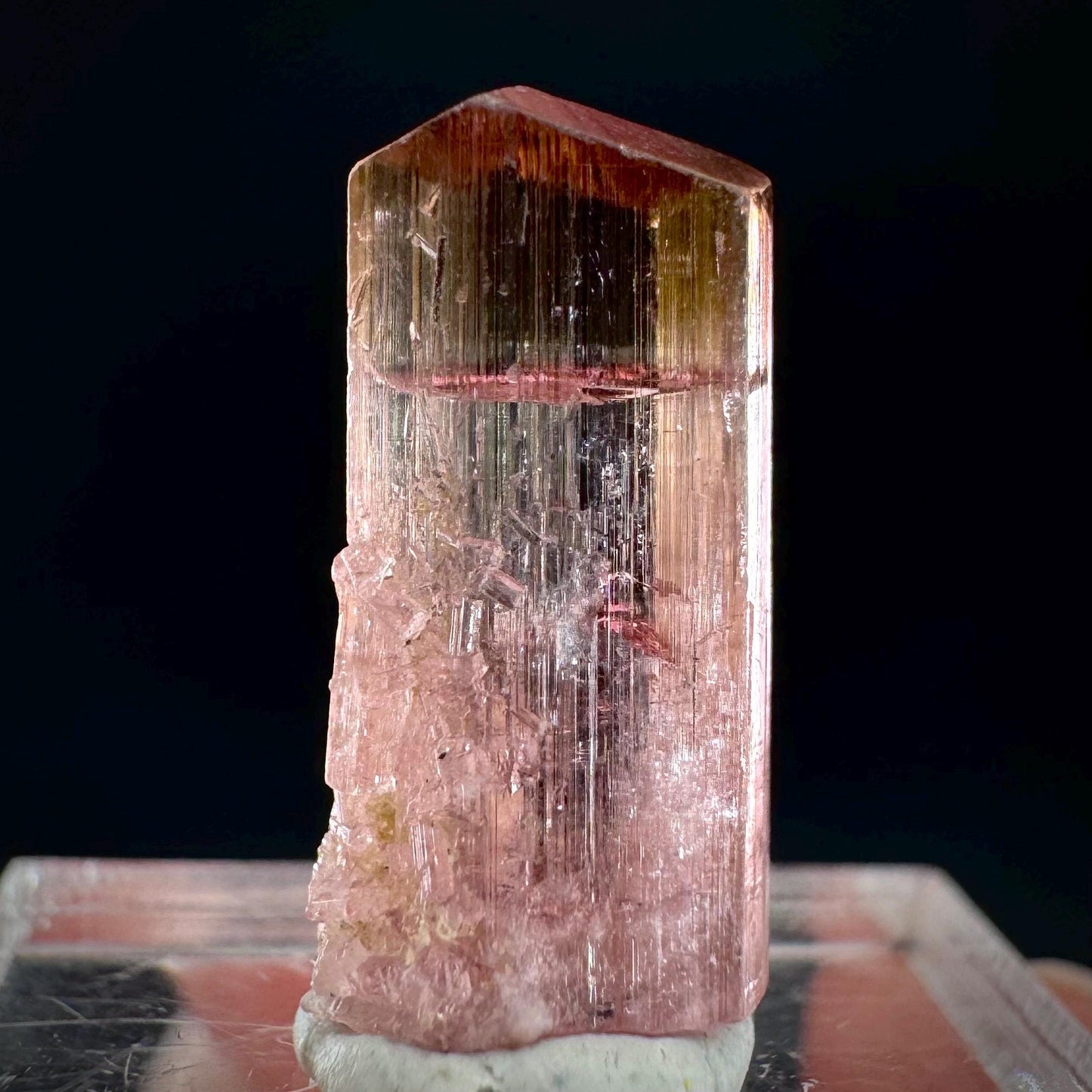 Elbaite Tourmaline | Pink Crystal, mineral specimen from Paprok