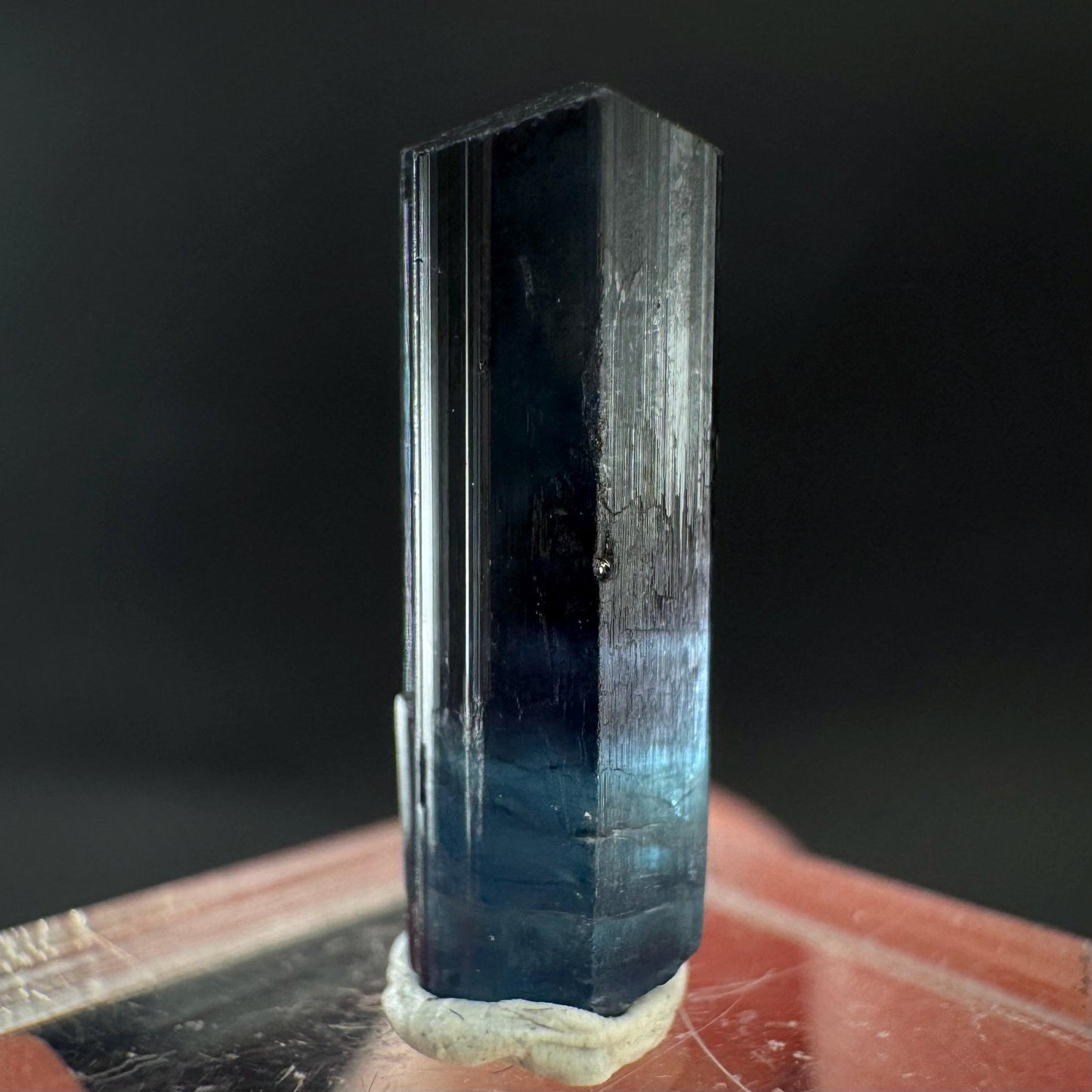 Indicolite Tourmaline Crystal | Natural Blue-Green Mineral Specimen from Pakistan