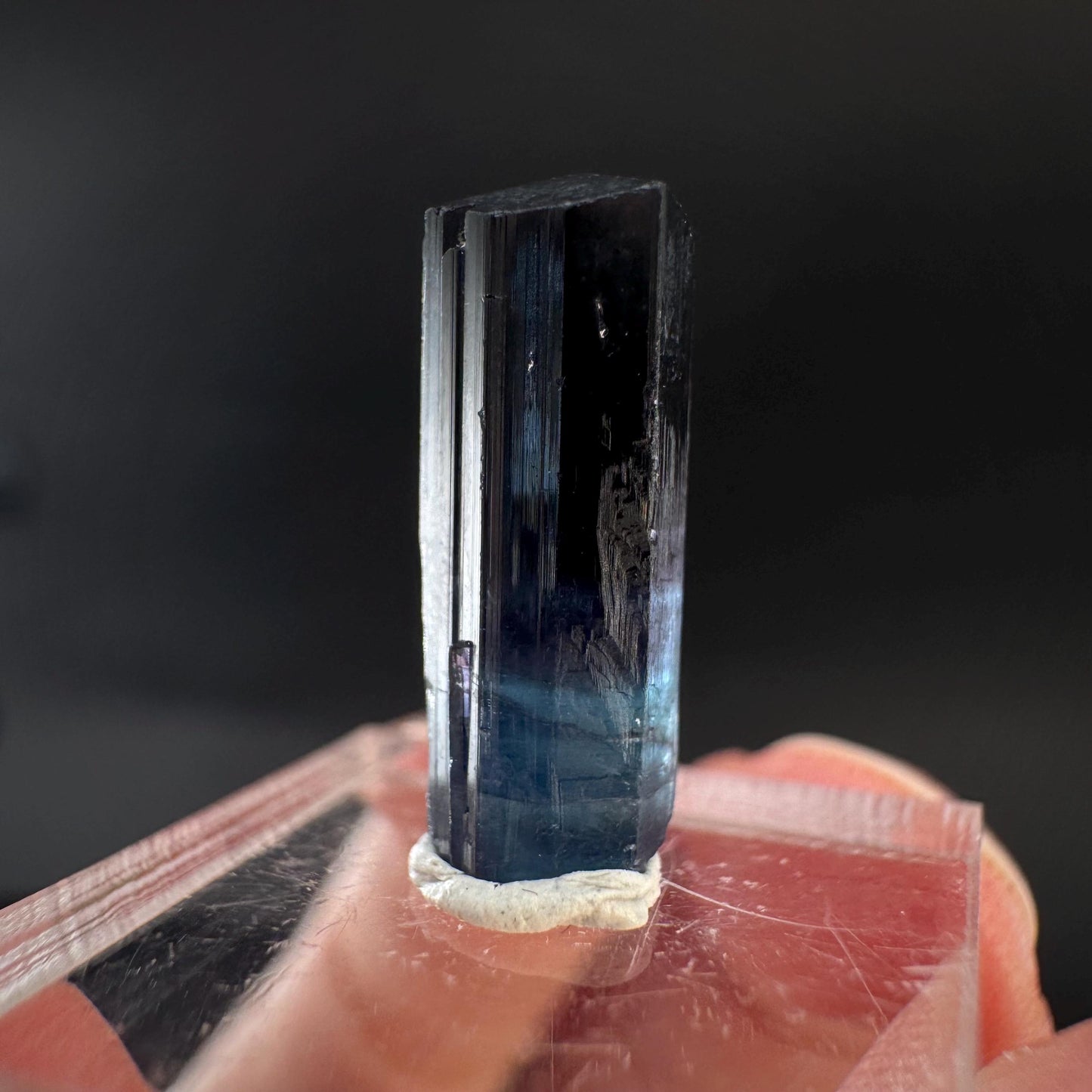 Indicolite Tourmaline Crystal | Natural Blue-Green Mineral Specimen from Pakistan