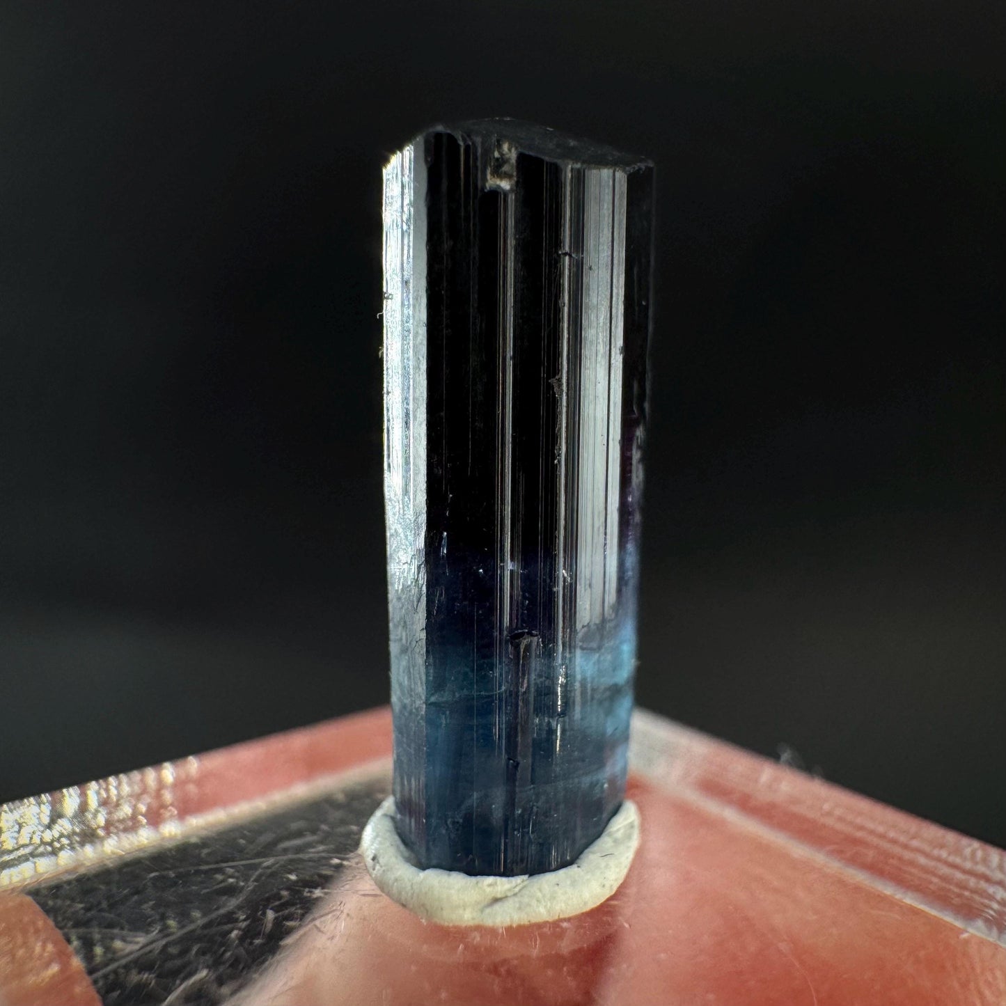 Indicolite Tourmaline Crystal | Natural Blue-Green Mineral Specimen from Pakistan