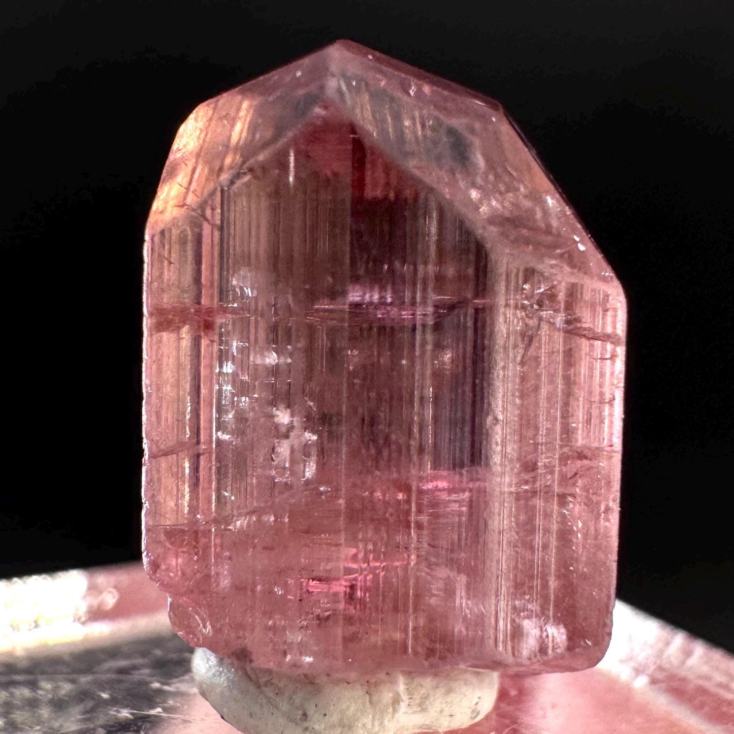 Elbaite Tourmaline | Pink Crystal, mineral specimen from Paprok